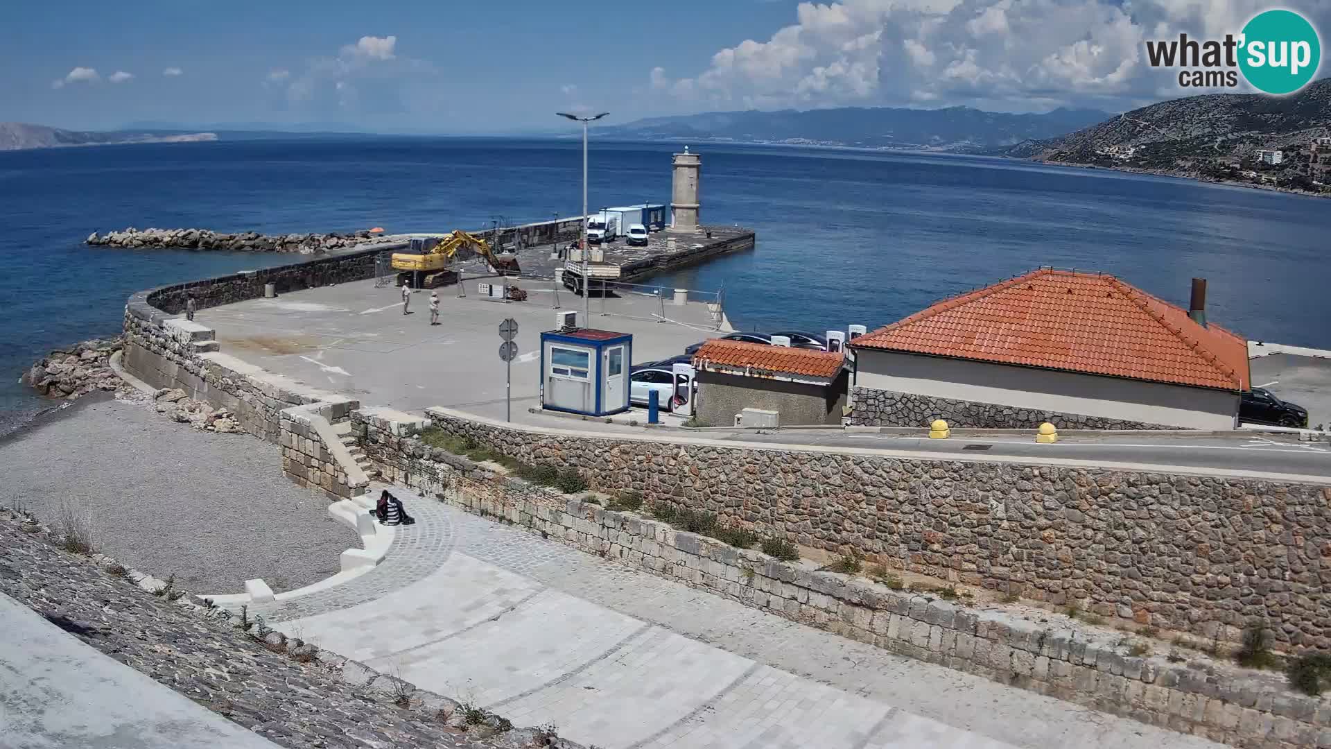 Senj Harbour Webcam – Breakwater & Lighthouse Live View