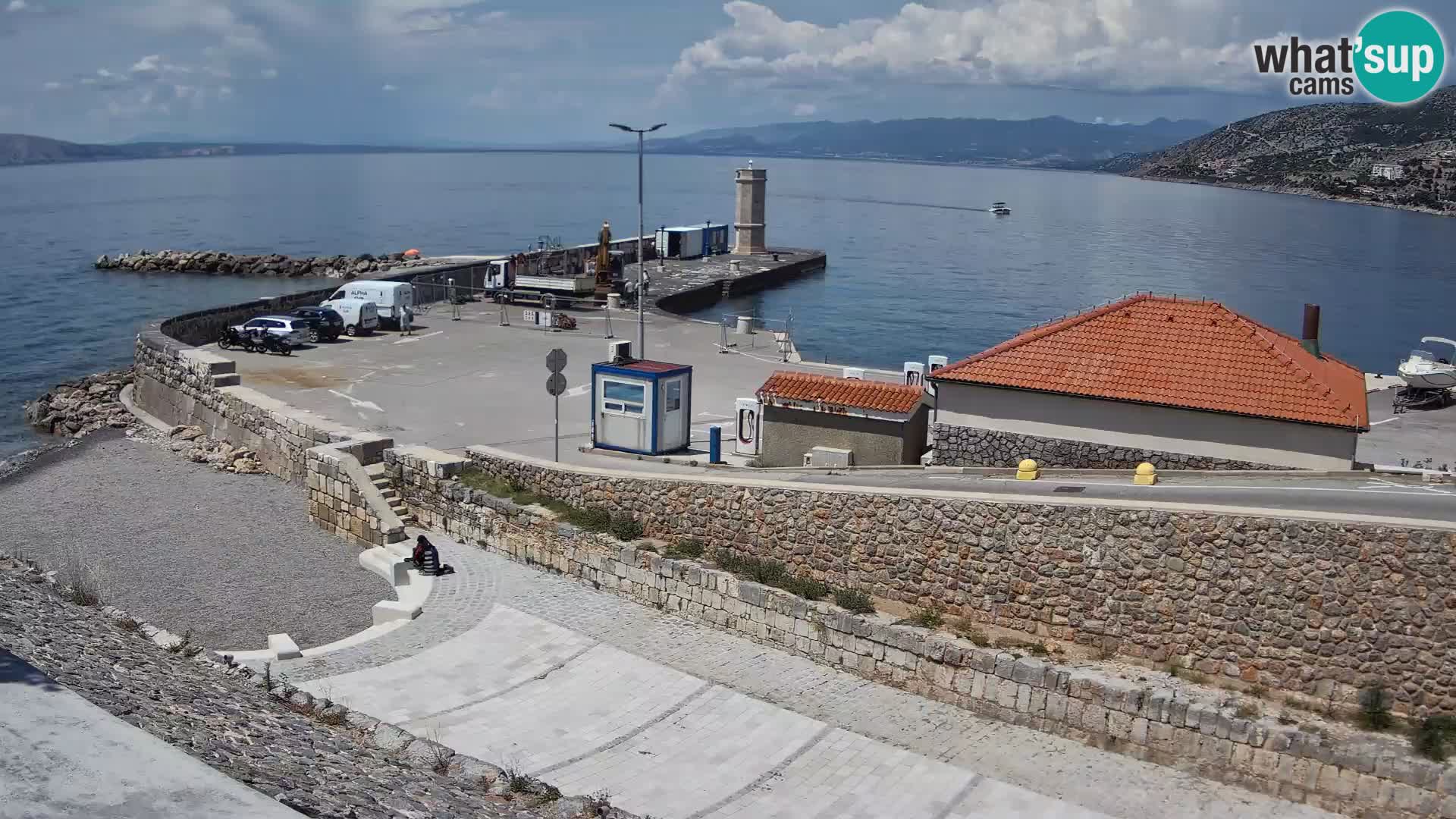 Senj Harbour Webcam – Breakwater & Lighthouse Live View