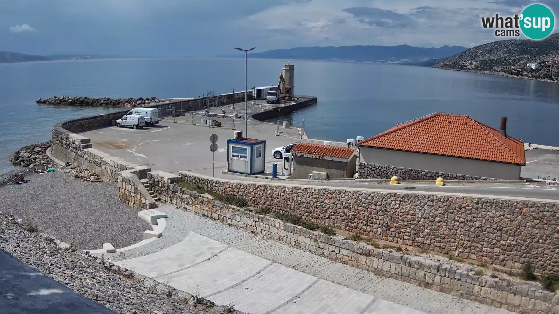 Senj Harbour Webcam – Breakwater & Lighthouse Live View