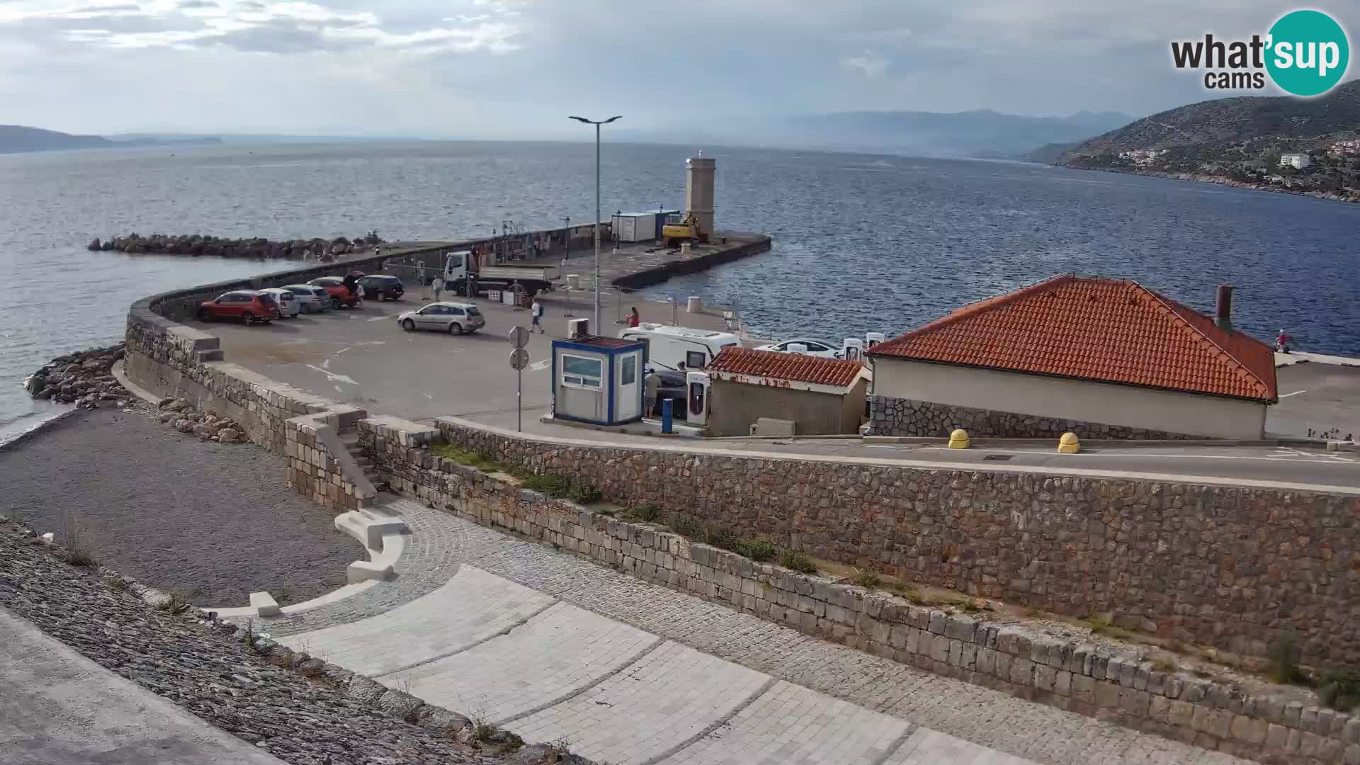 Senj Harbour Webcam – Breakwater & Lighthouse Live View