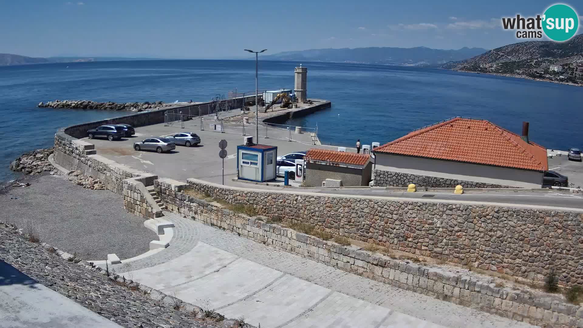 Senj Harbour Webcam – Breakwater & Lighthouse Live View