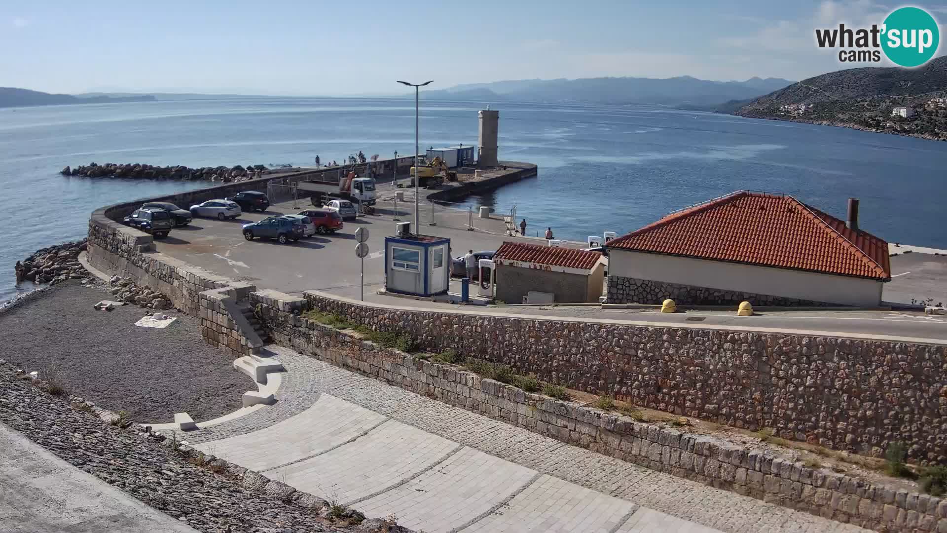 Webcam puerto de Senj – Rompeolas y faro en directo