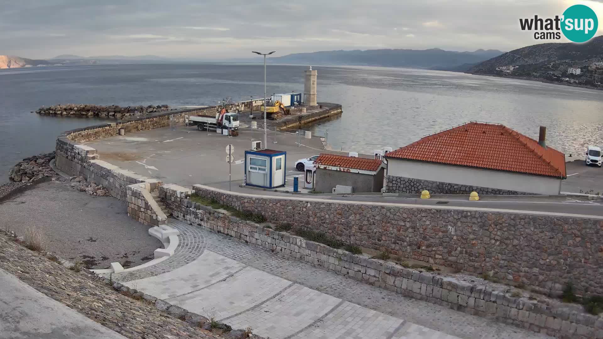 Senj Harbour Webcam – Breakwater & Lighthouse Live View