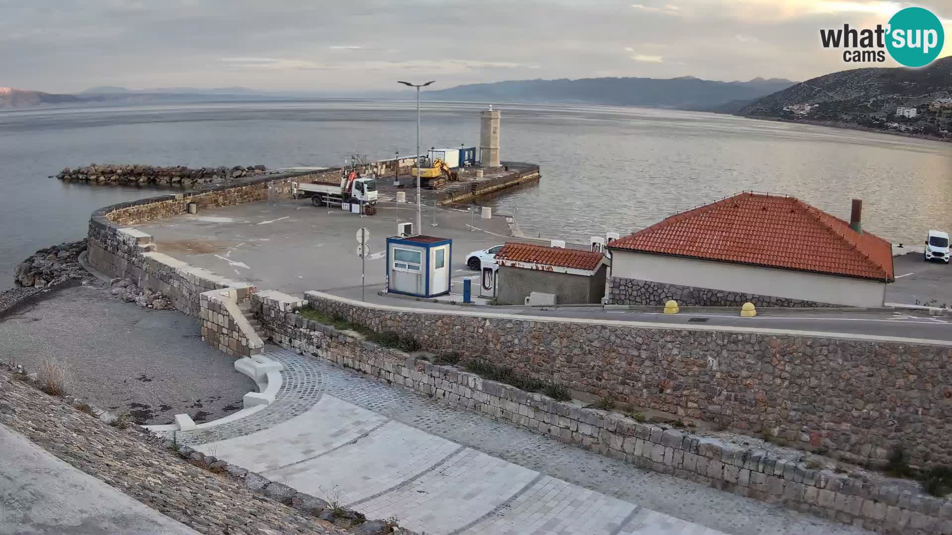 Senj Harbour Webcam – Breakwater & Lighthouse Live View