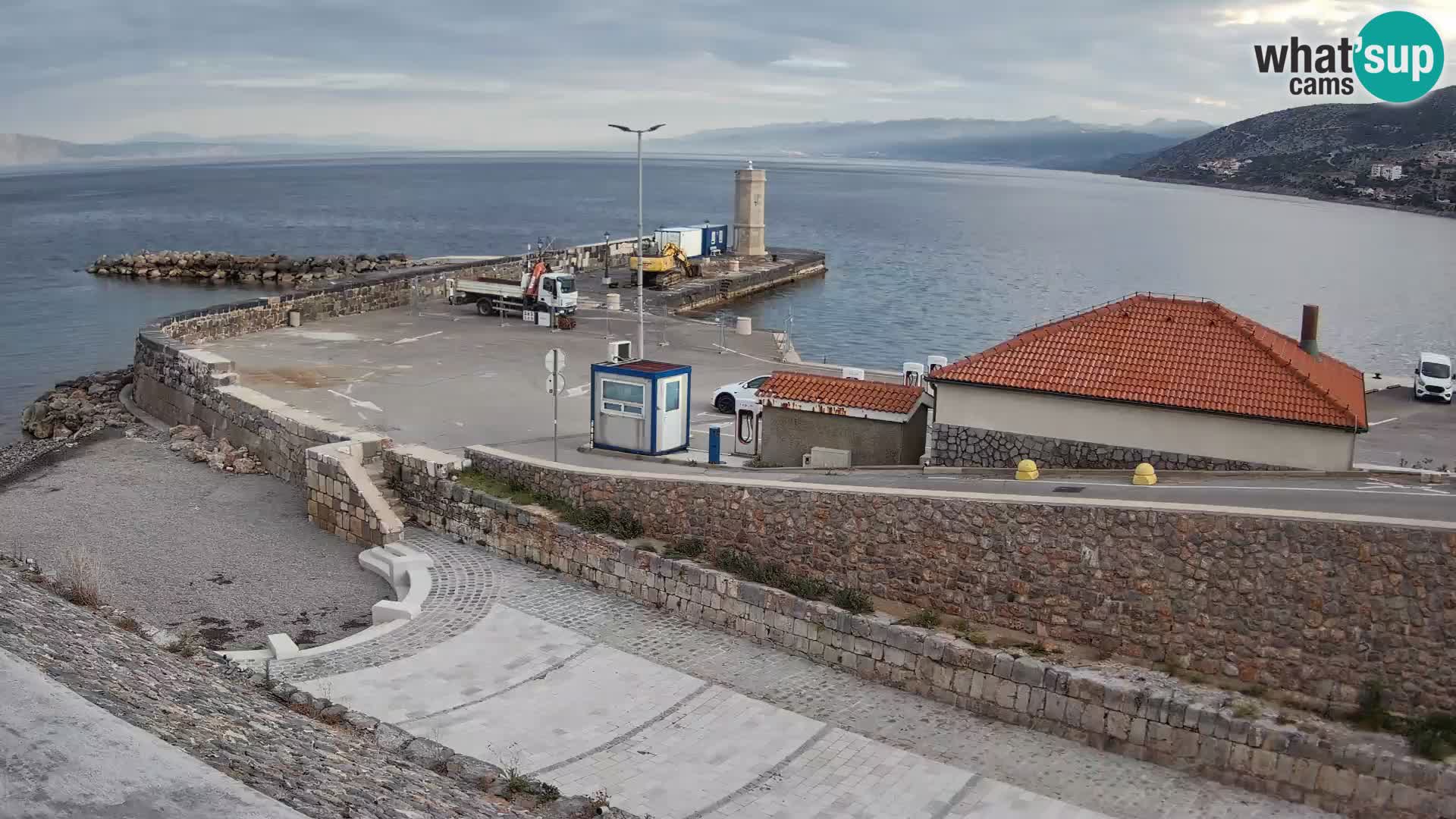 Senj Harbour Webcam – Breakwater & Lighthouse Live View