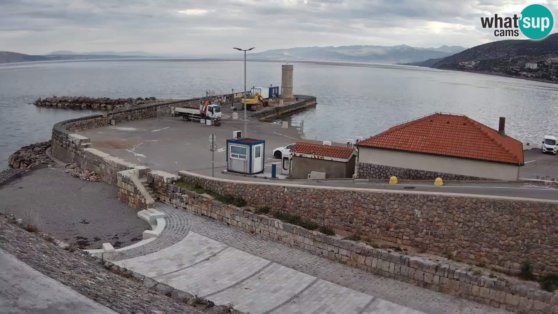 Senj Harbour Webcam – Breakwater & Lighthouse Live View