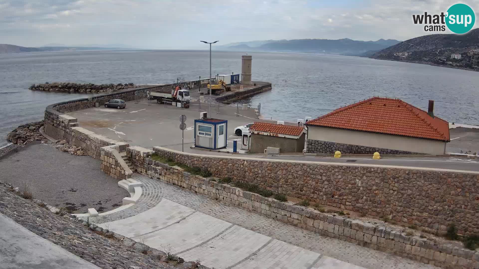 Webcam puerto de Senj – Rompeolas y faro en directo