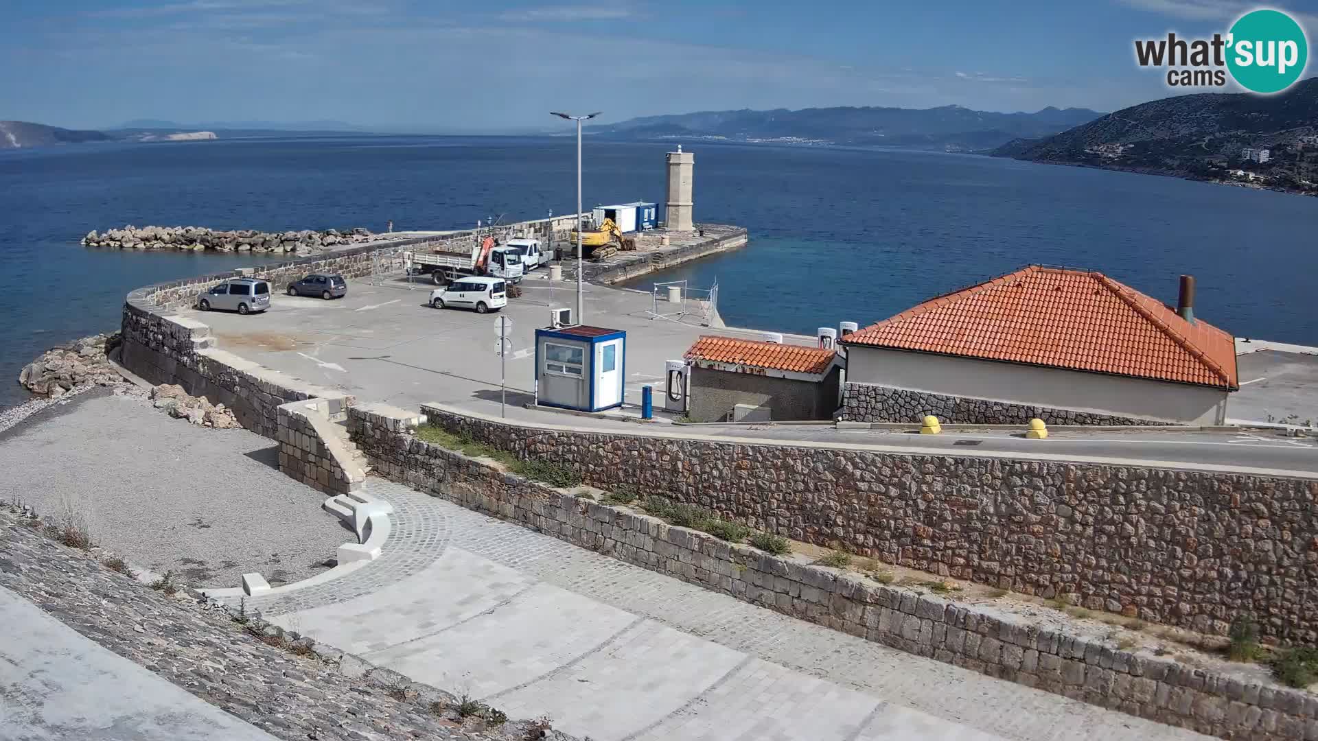 Senj Harbour Webcam – Breakwater & Lighthouse Live View