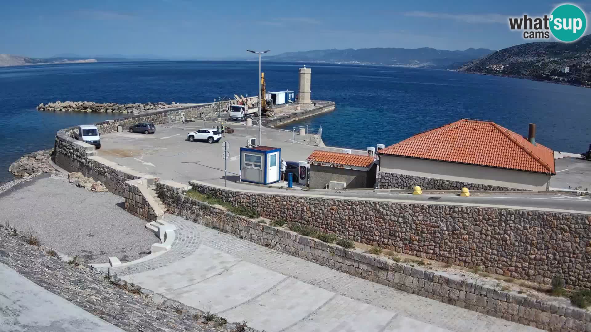 Senj Harbour Webcam – Breakwater & Lighthouse Live View