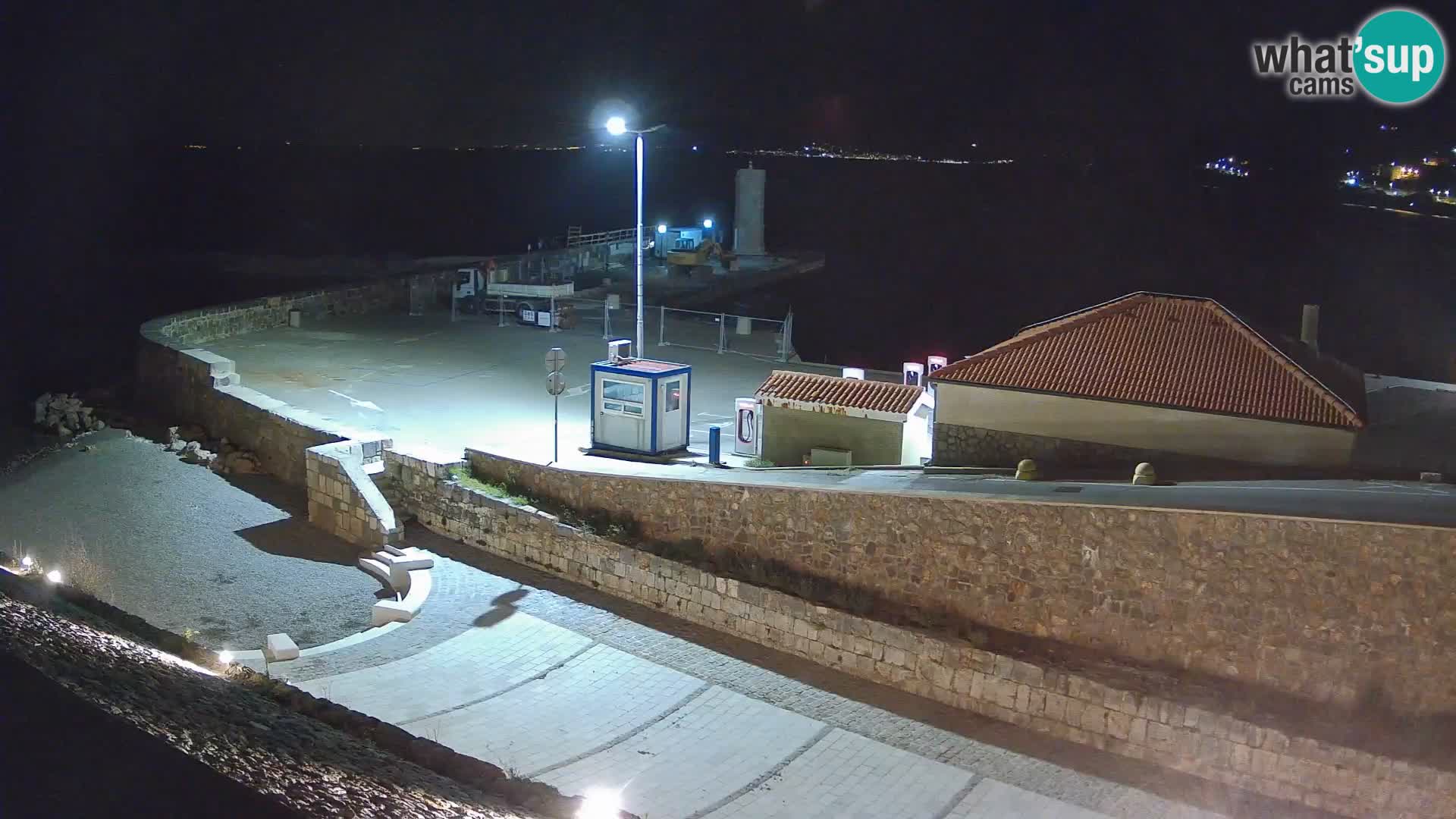 Senj Hafen Webcam – Wellenbrecher & Leuchtturm Liveblick