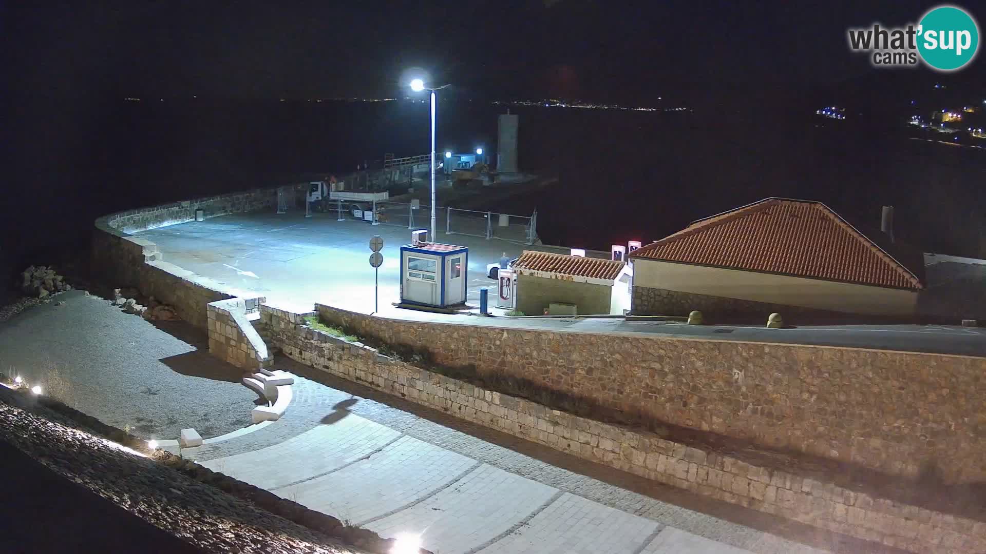 Senj Hafen Webcam – Wellenbrecher & Leuchtturm Liveblick