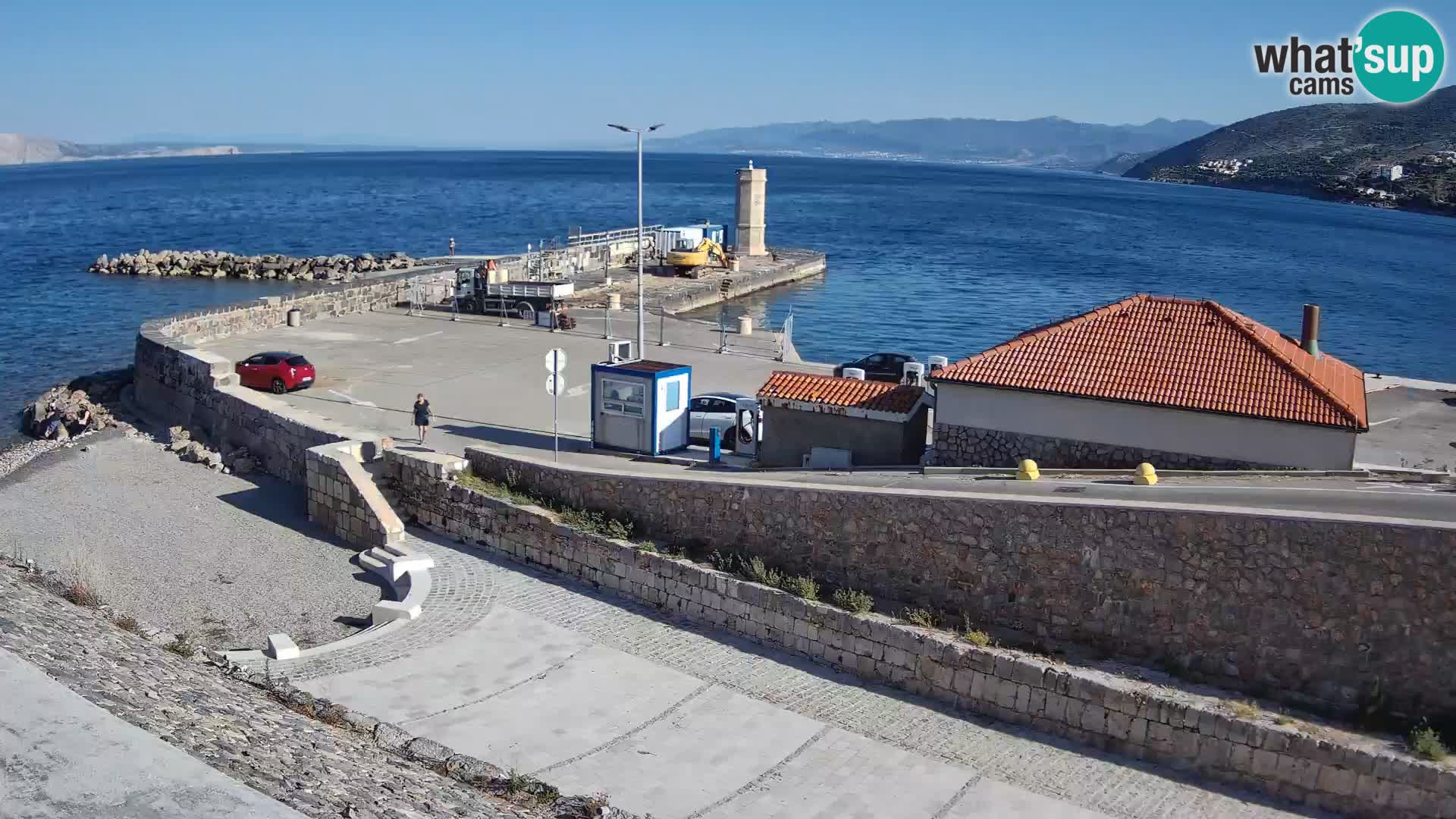 Webcam puerto de Senj – Rompeolas y faro en directo