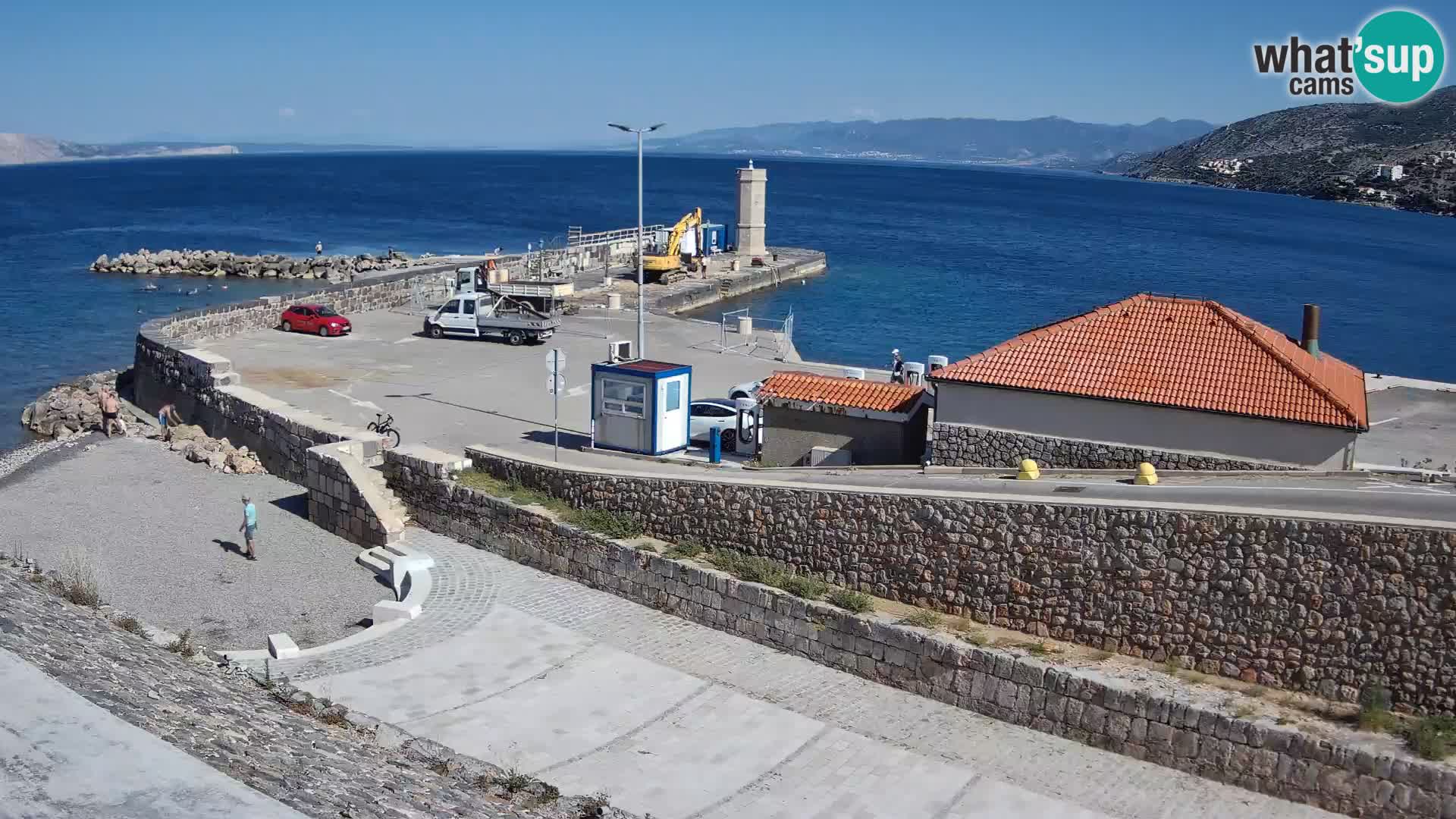 Webcam puerto de Senj – Rompeolas y faro en directo