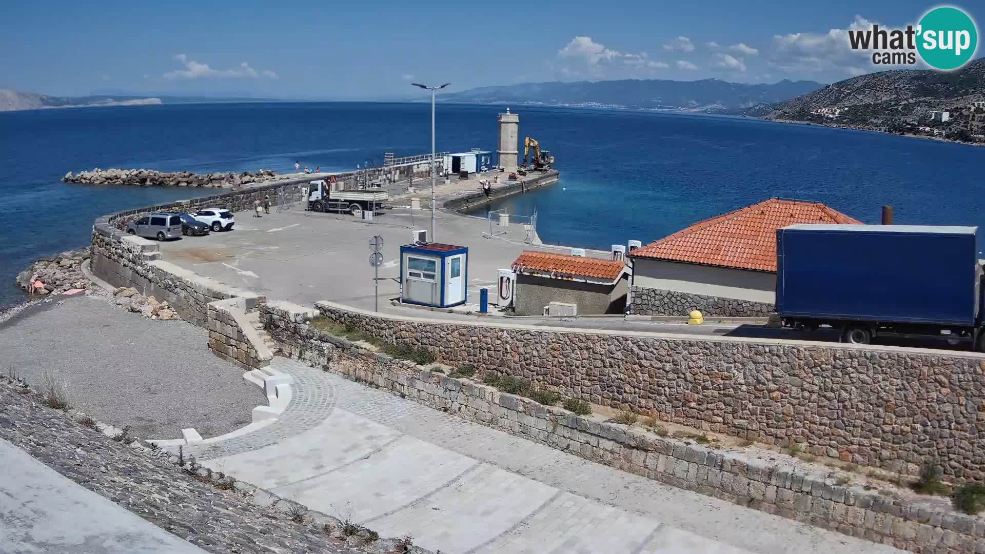 Senj Harbour Webcam – Breakwater & Lighthouse Live View