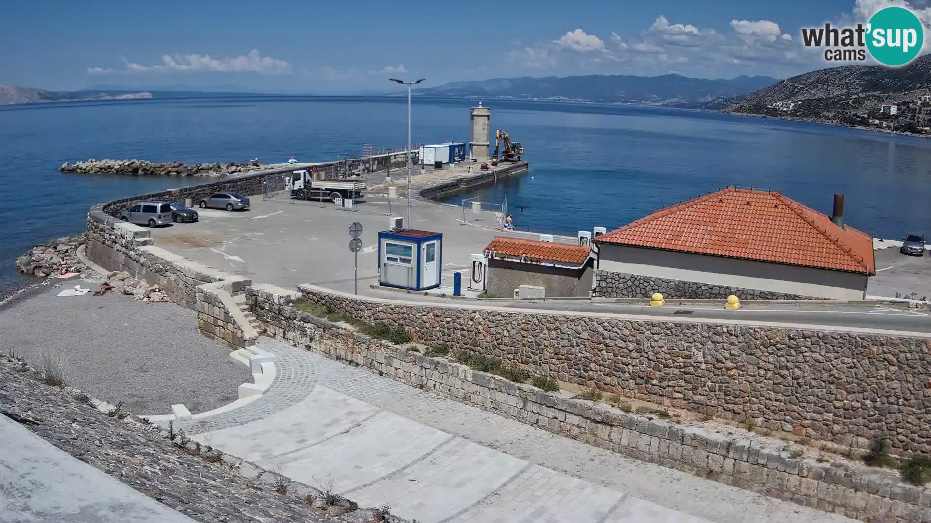 Senj Harbour Webcam – Breakwater & Lighthouse Live View