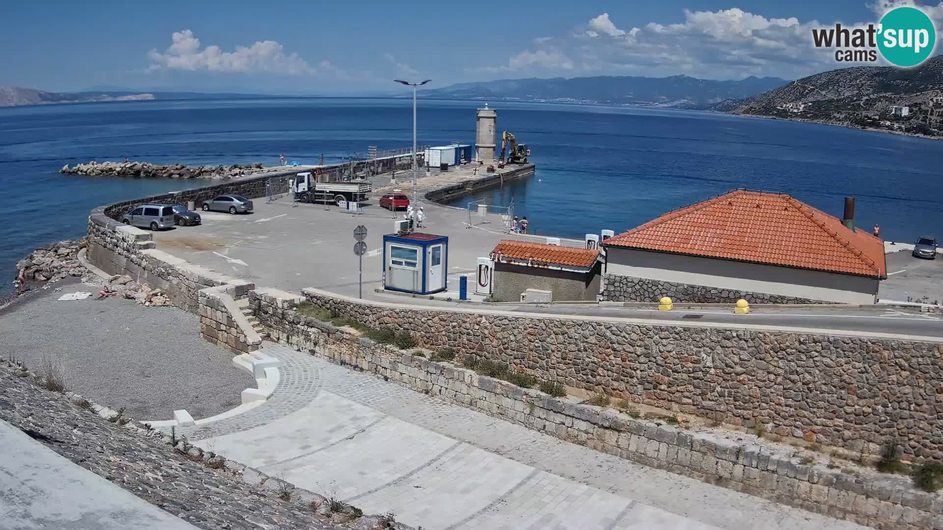 Webcam Porto di Segna – Frangiflutti e Faro in diretta