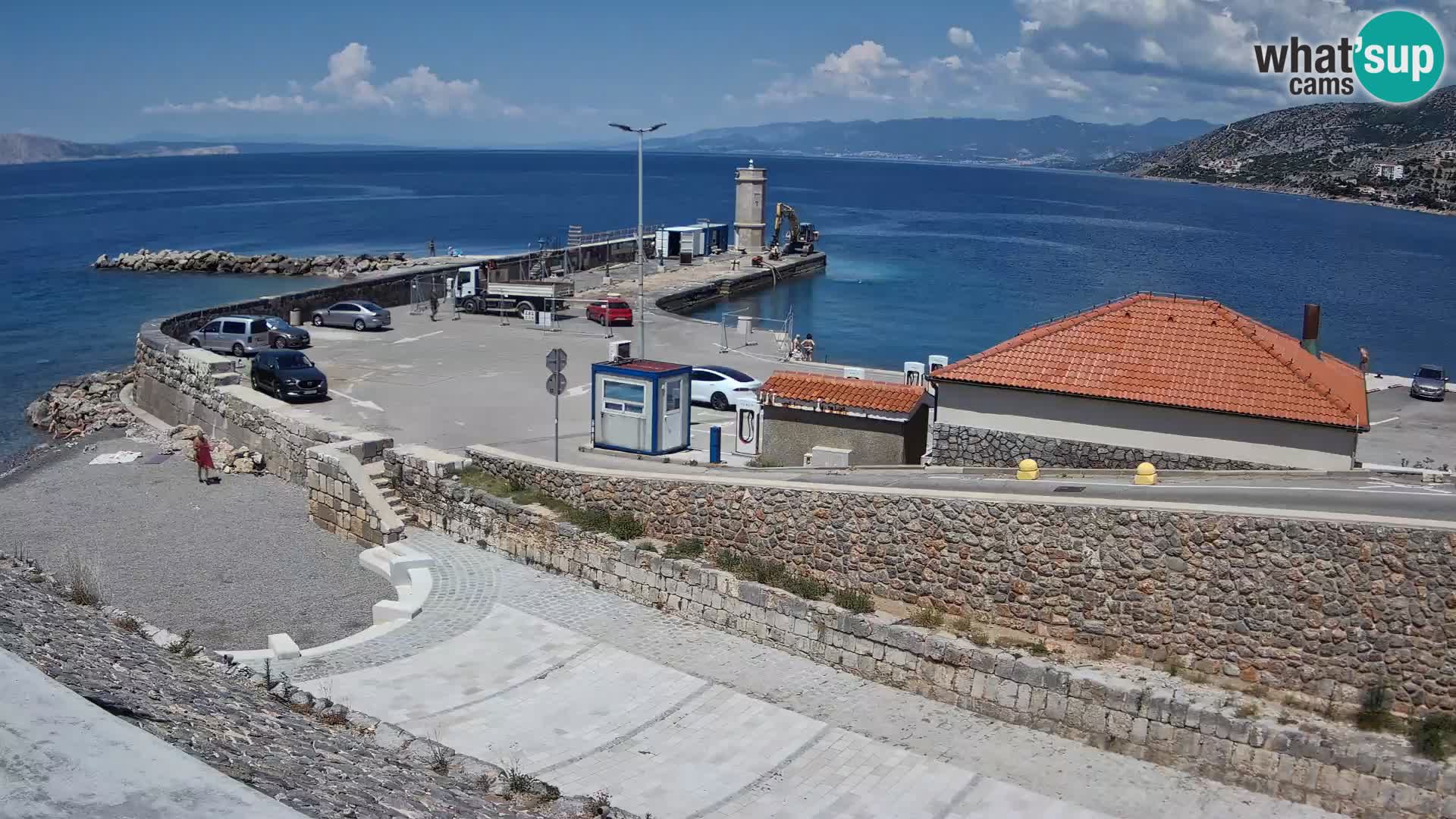 Webcam Porto di Segna – Frangiflutti e Faro in diretta