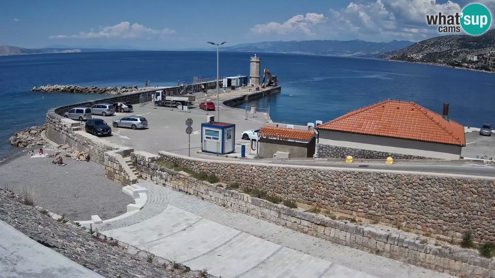 Web kamera Senj luka – Lukobran i svjetionik uživo