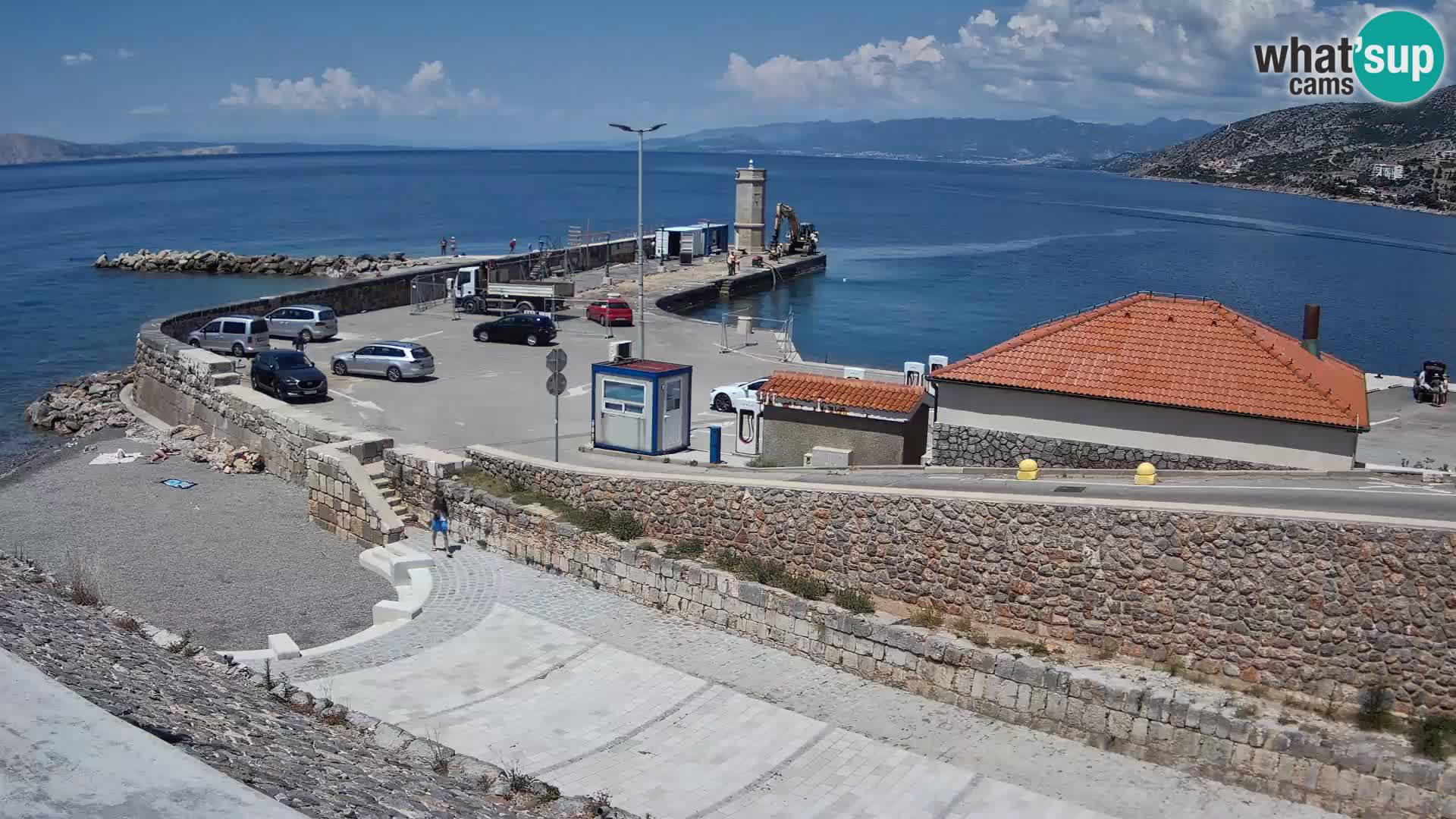 Web kamera Senj luka – Lukobran i svjetionik uživo