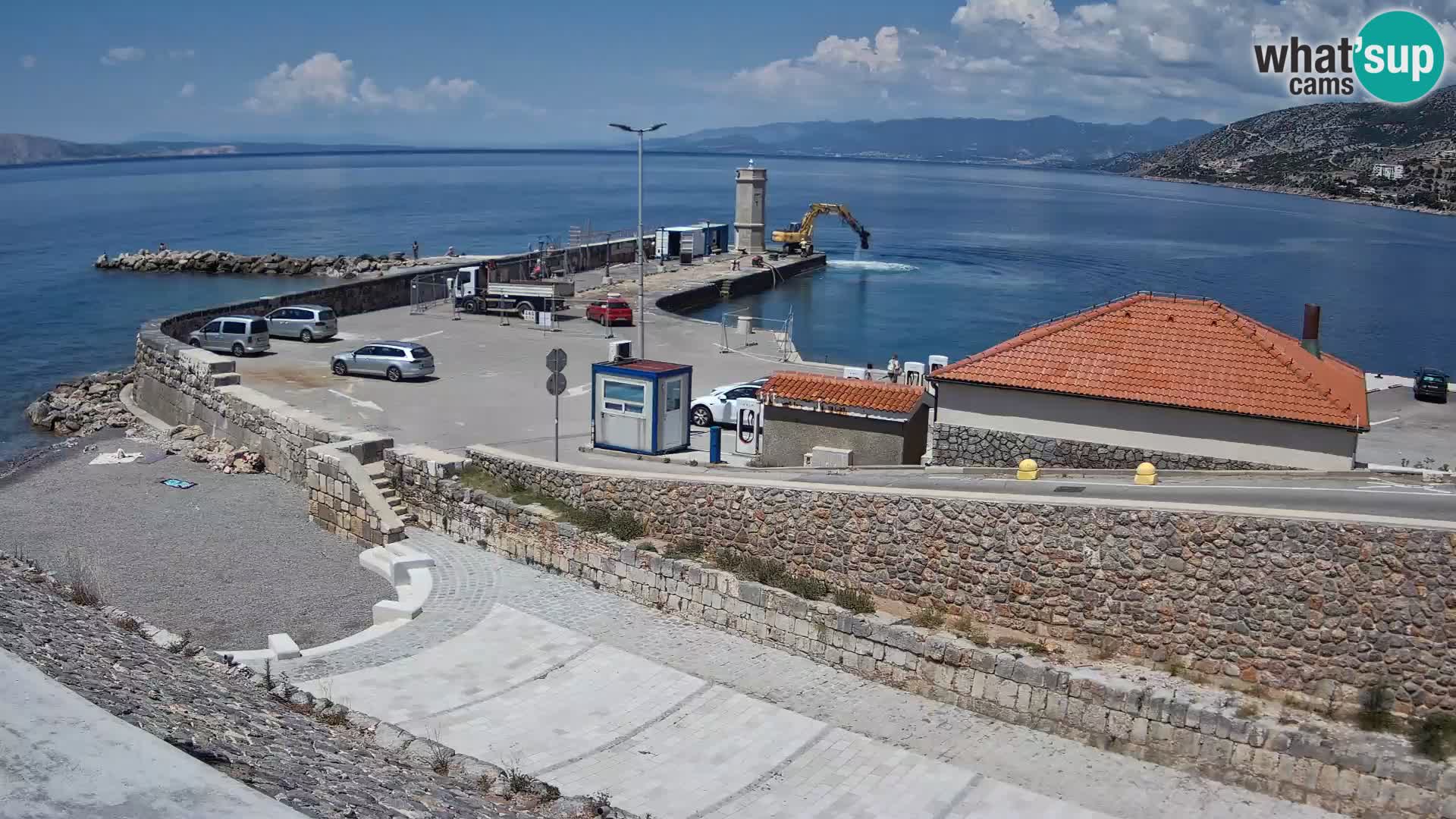 Senj Harbour Webcam – Breakwater & Lighthouse Live View