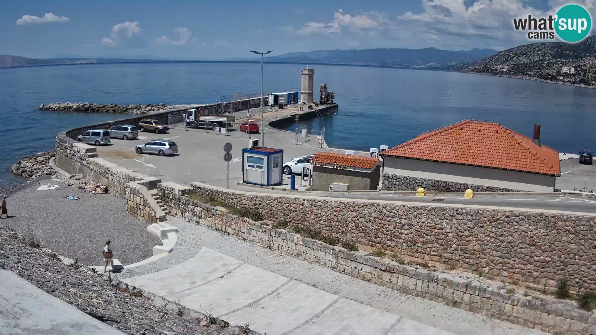 Senj Harbour Webcam – Breakwater & Lighthouse Live View