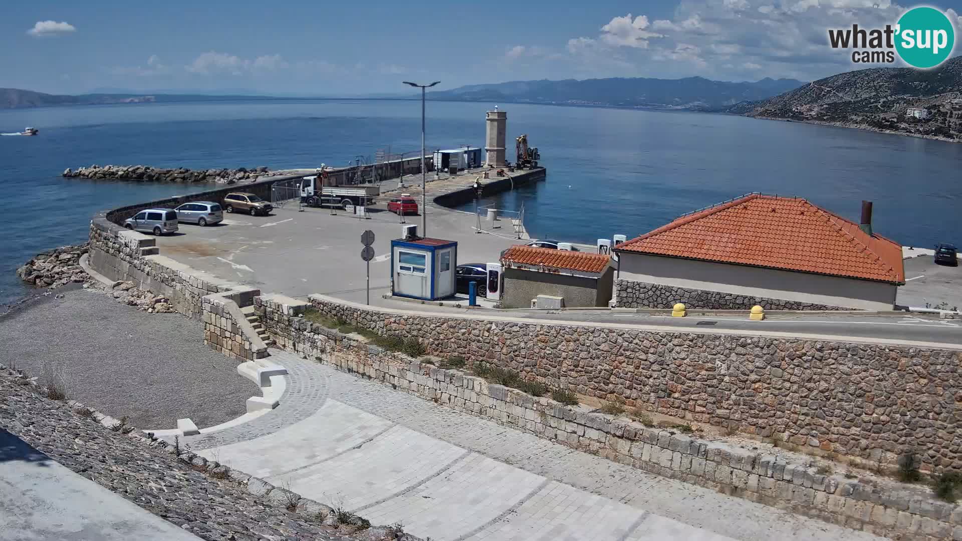 Webcam Porto di Segna – Frangiflutti e Faro in diretta