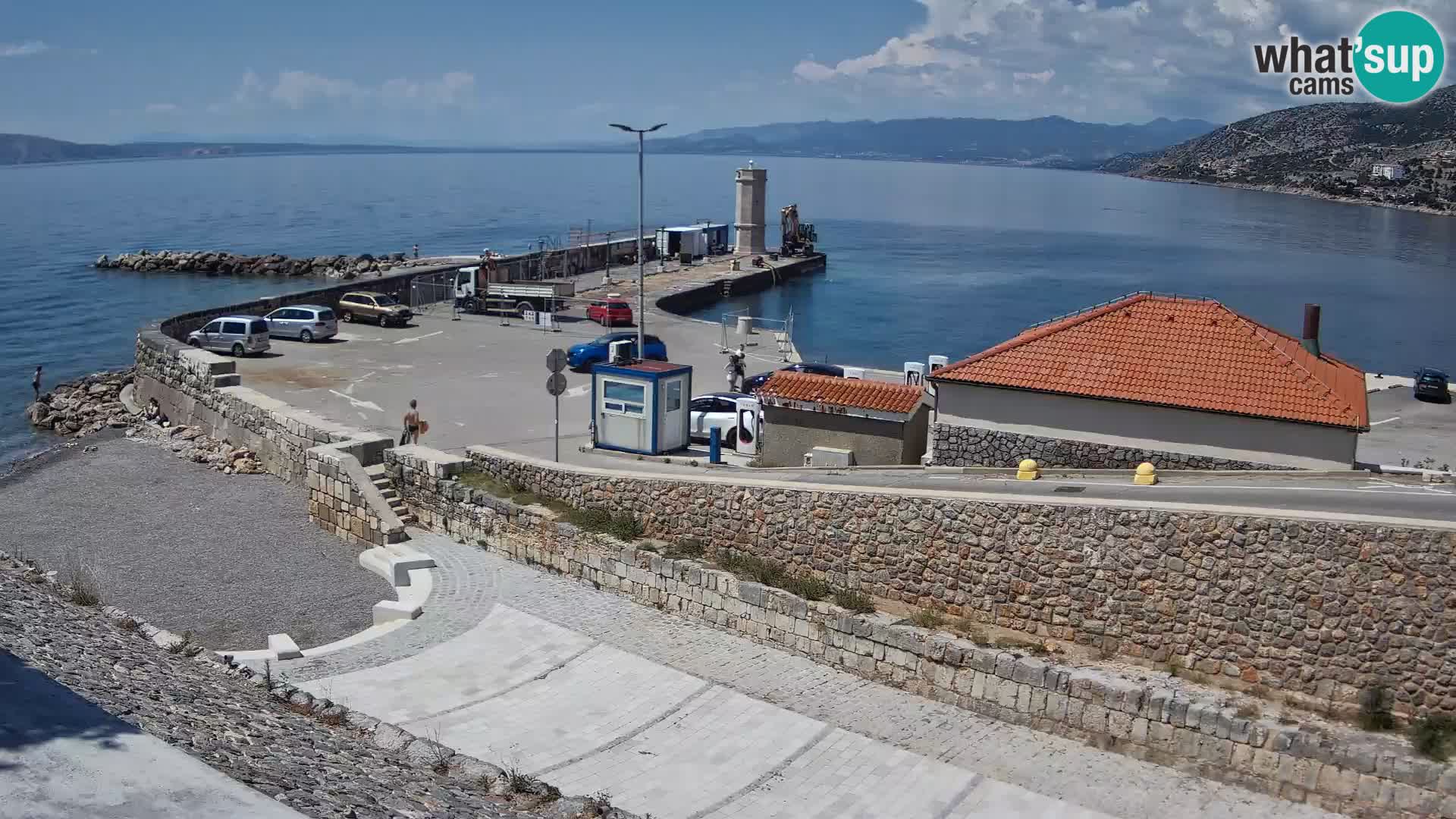 Web kamera Senj luka – Lukobran i svjetionik uživo