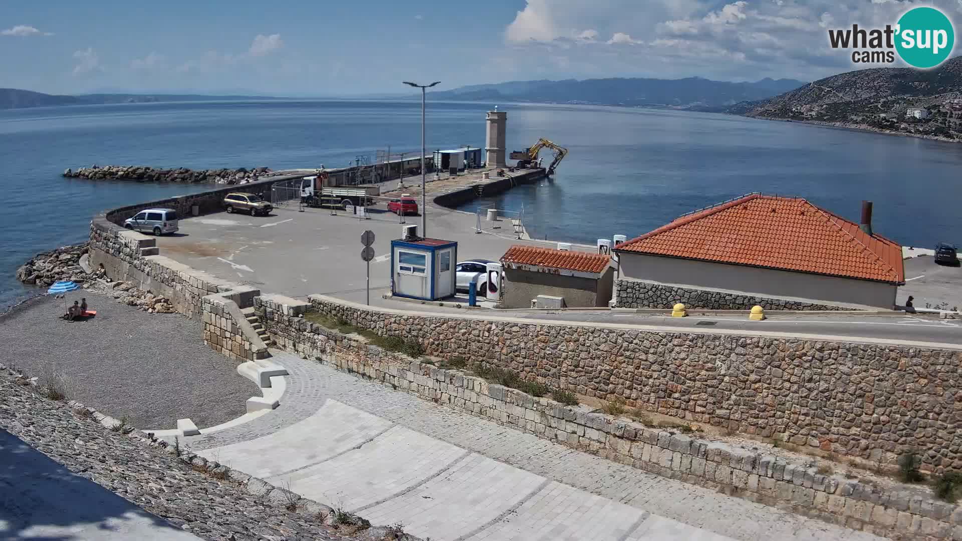 Webcam puerto de Senj – Rompeolas y faro en directo