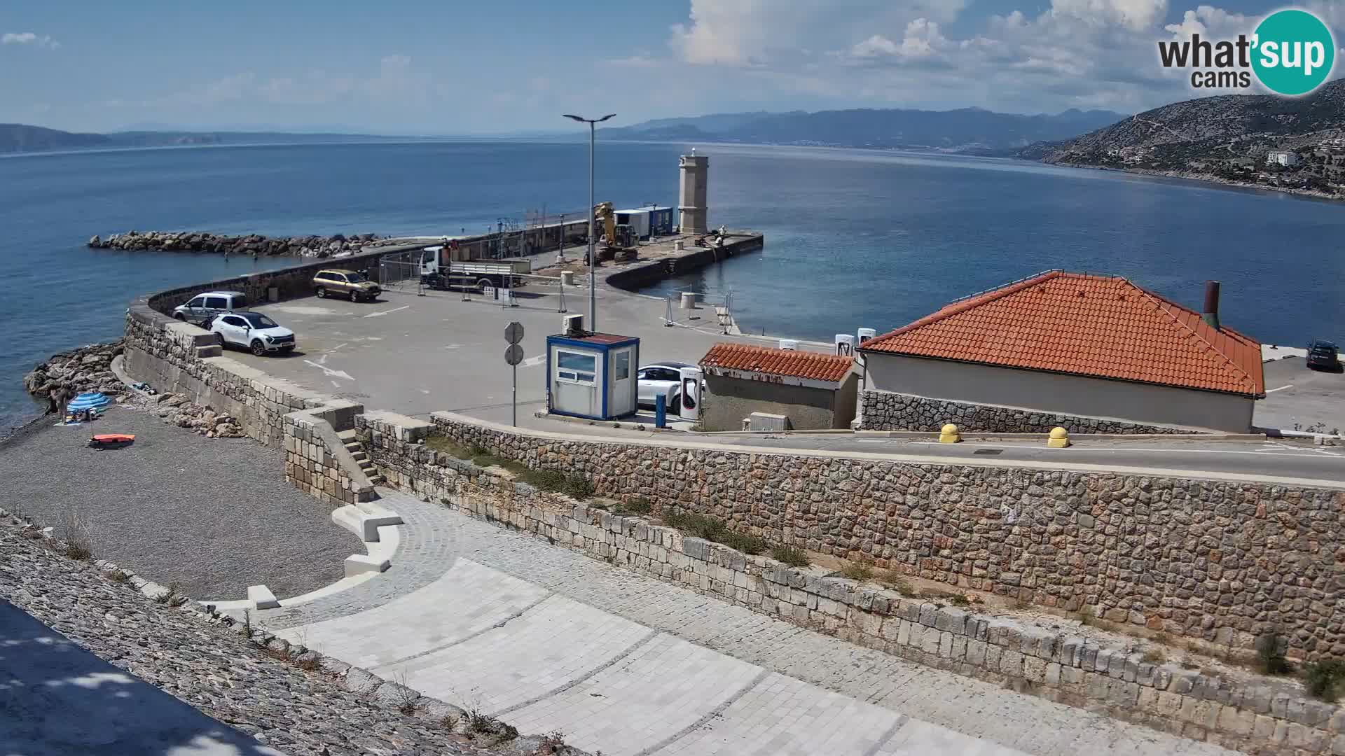Senj Harbour Webcam – Breakwater & Lighthouse Live View