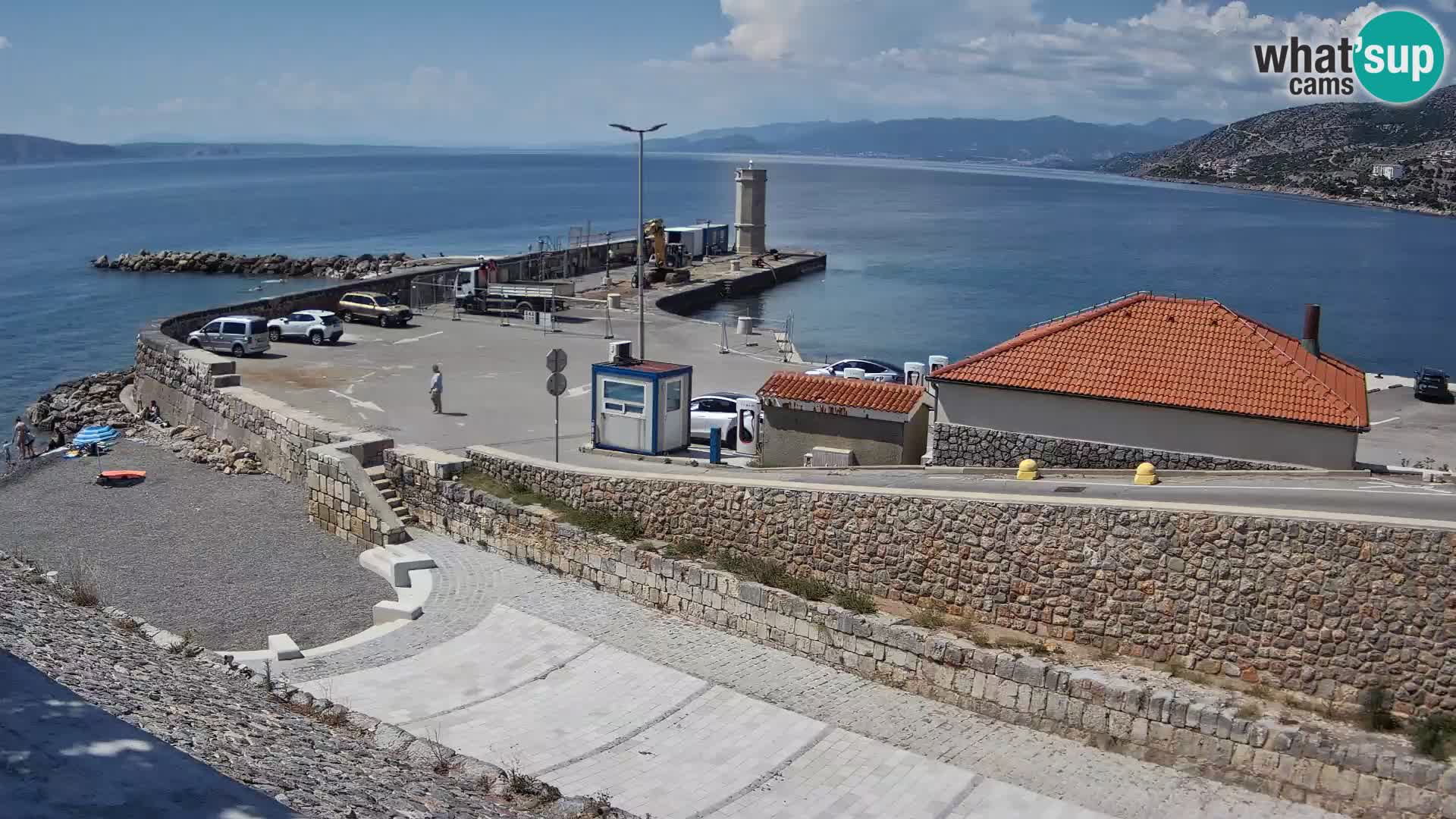 Senj Harbour Webcam – Breakwater & Lighthouse Live View