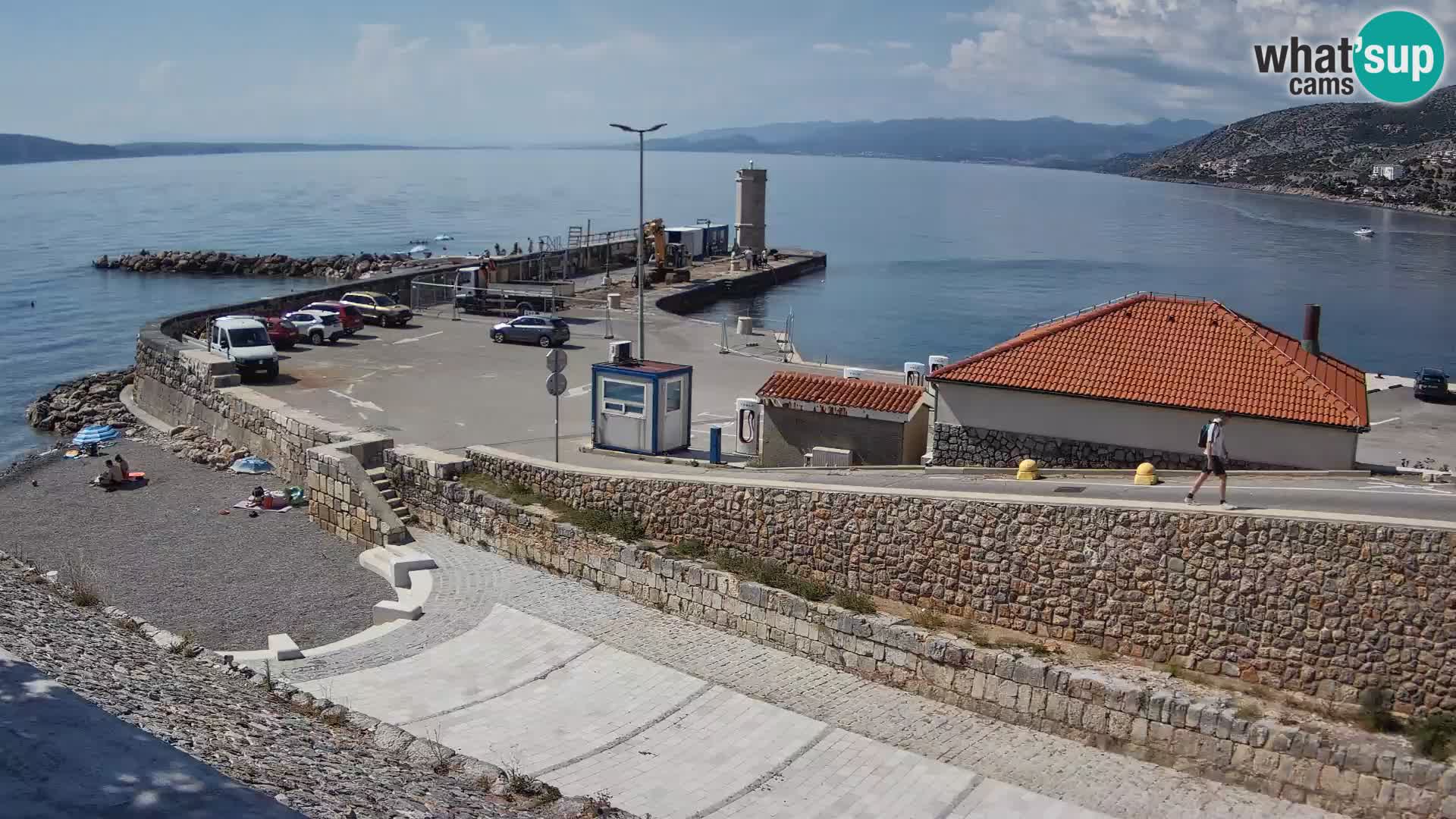 Web kamera Senj luka – Lukobran i svjetionik uživo