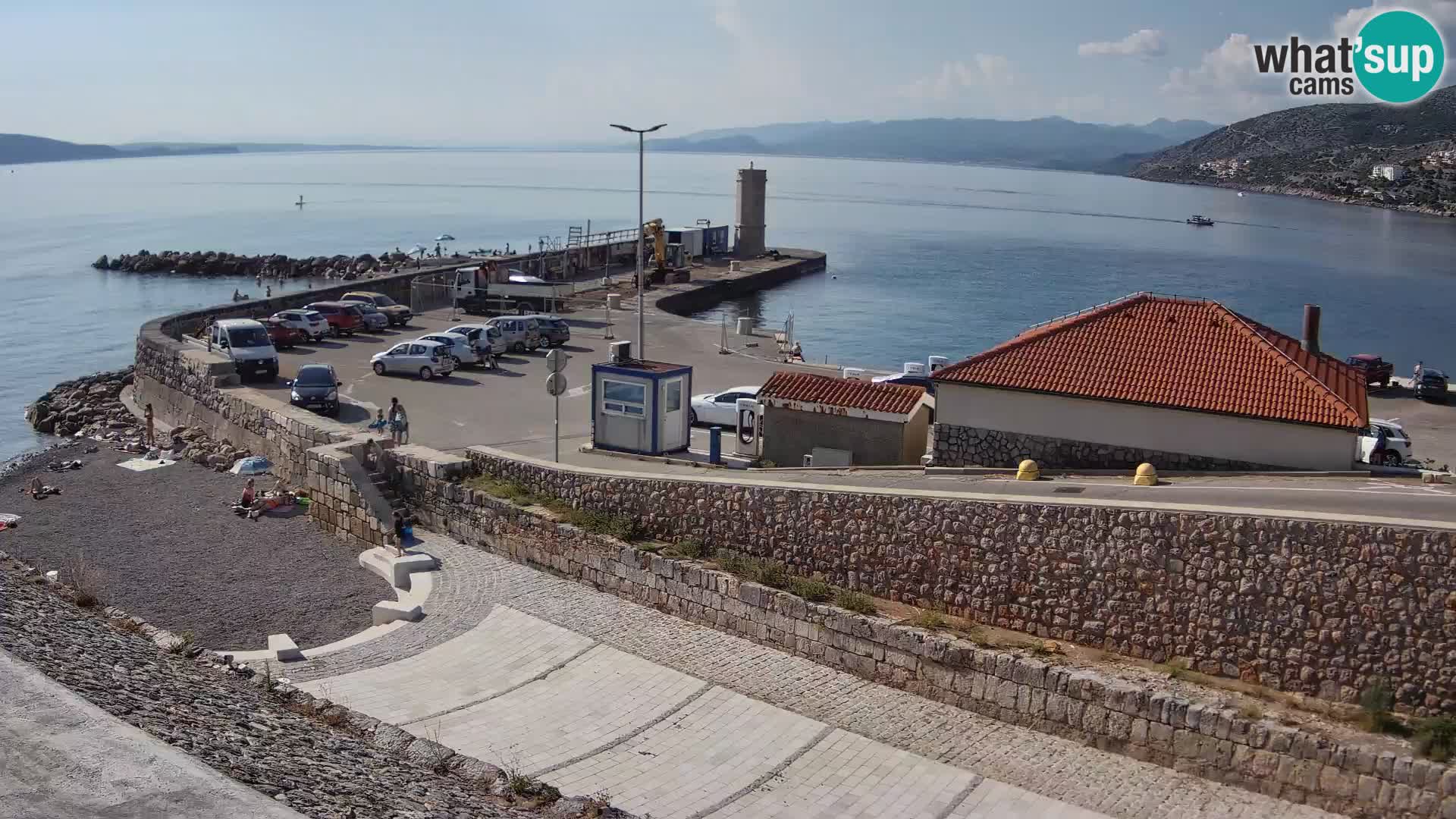 Senj Harbour Webcam – Breakwater & Lighthouse Live View