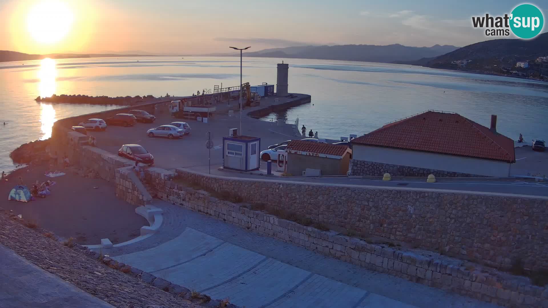 Senj Harbour Webcam – Breakwater & Lighthouse Live View