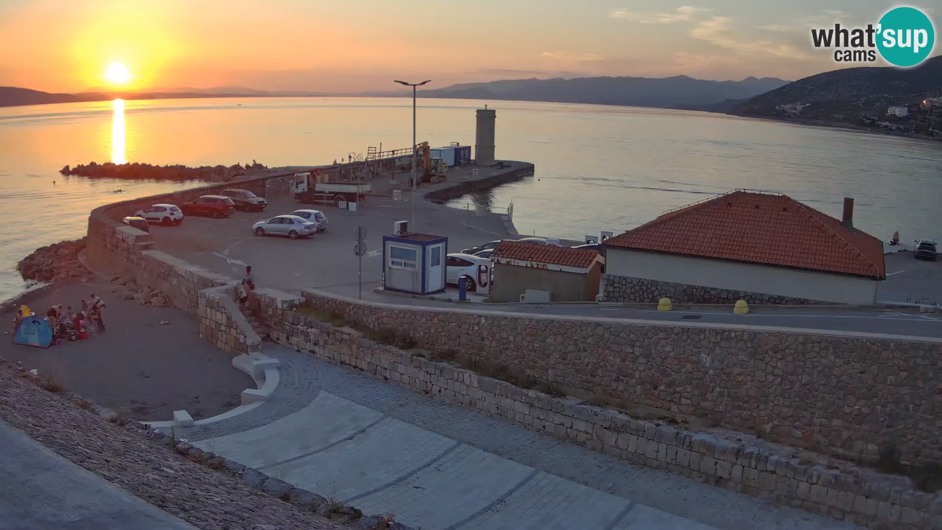 Senj Harbour Webcam – Breakwater & Lighthouse Live View