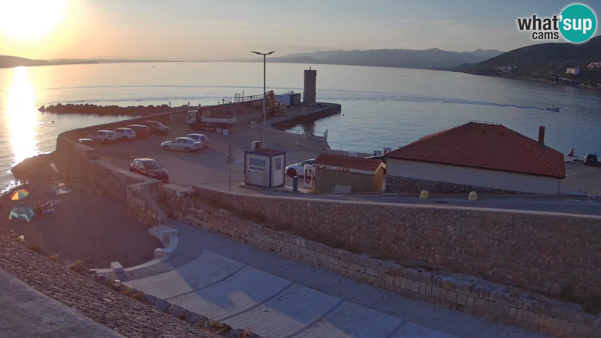 Senj Harbour Webcam – Breakwater & Lighthouse Live View