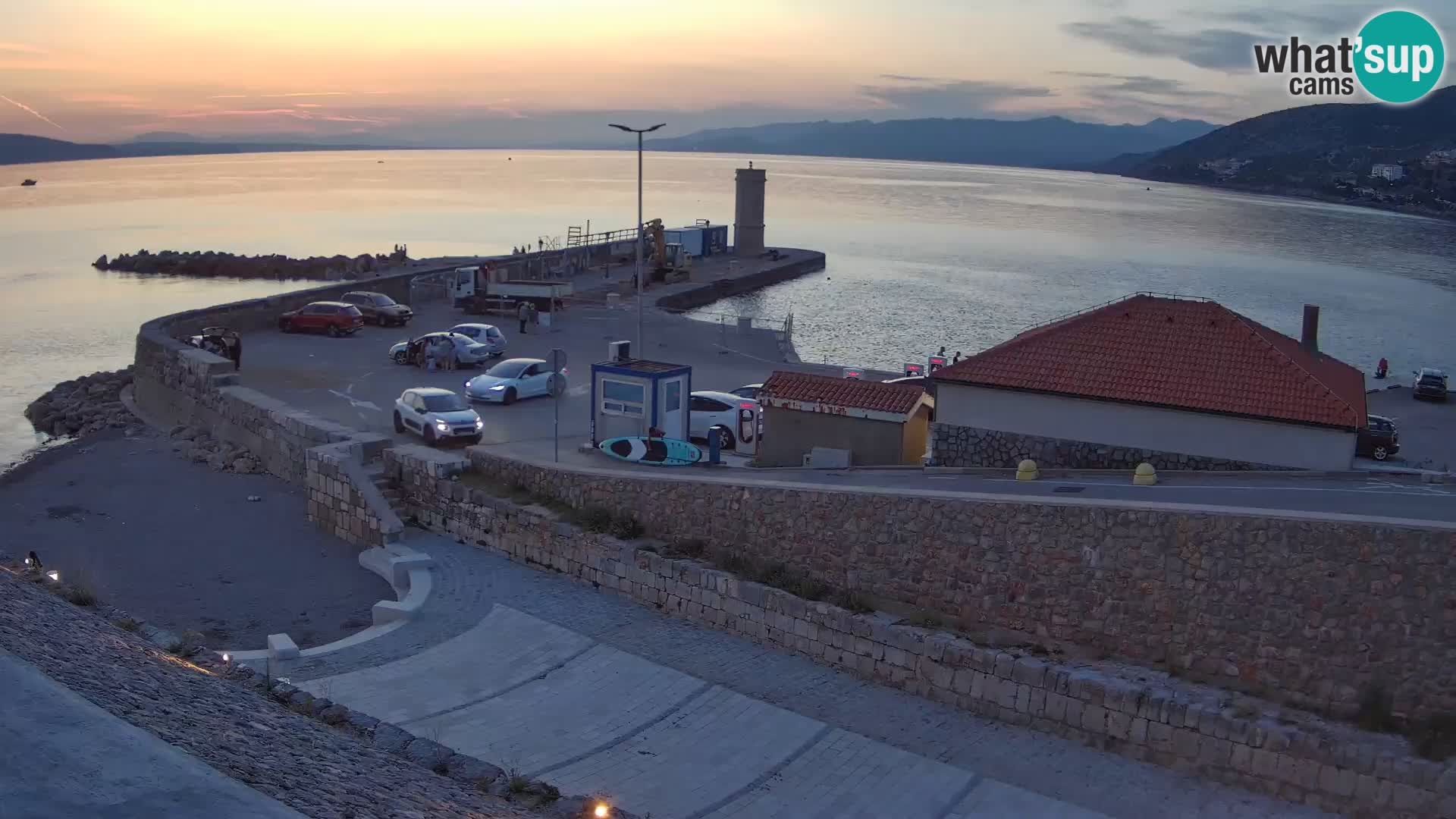 Senj Harbour Webcam – Breakwater & Lighthouse Live View