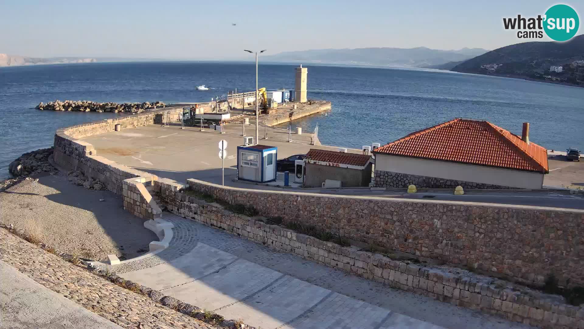 Senj Harbour Webcam – Breakwater & Lighthouse Live View