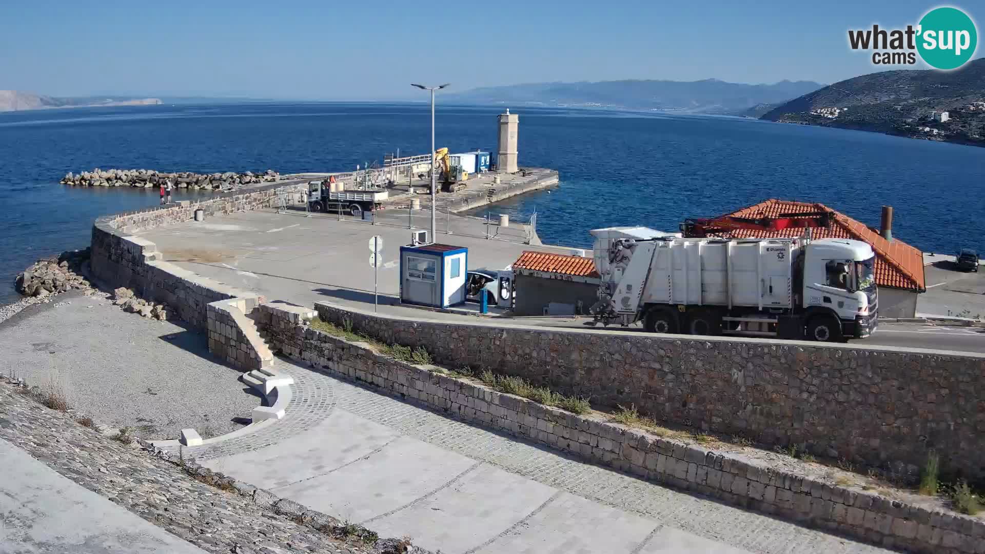 Senj Harbour Webcam – Breakwater & Lighthouse Live View