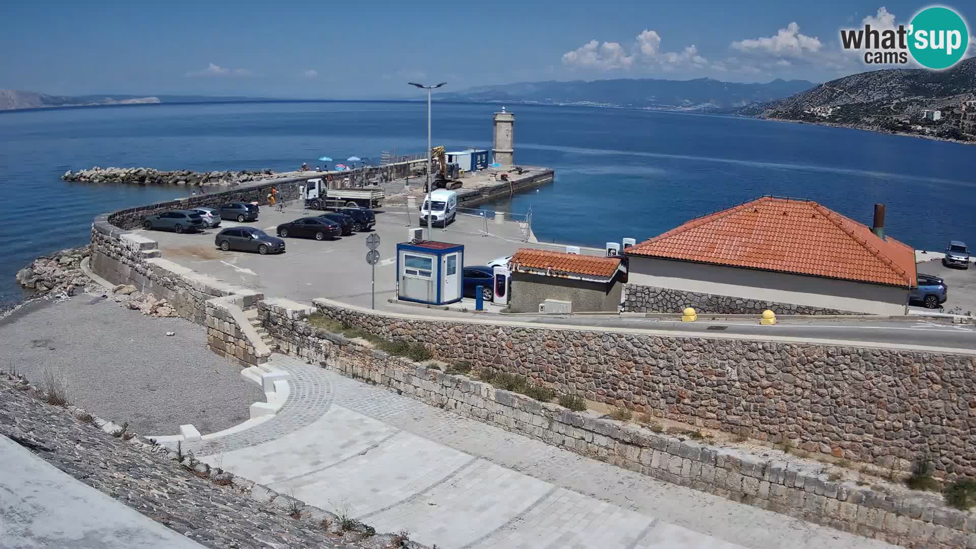 Web kamera Senj luka – Lukobran i svjetionik uživo
