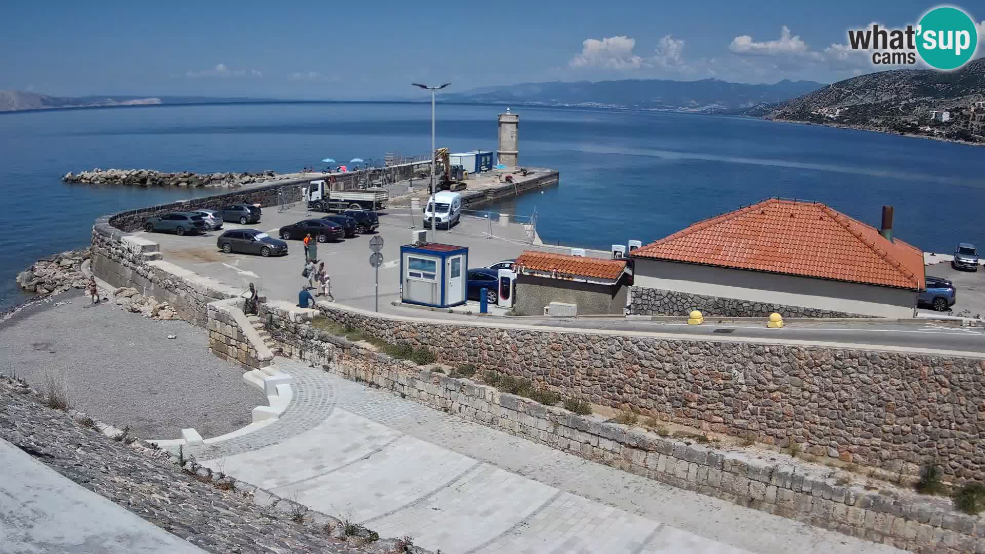 Senj Harbour Webcam – Breakwater & Lighthouse Live View