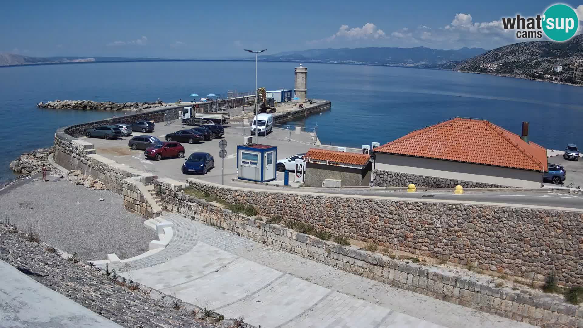 Senj Harbour Webcam – Breakwater & Lighthouse Live View
