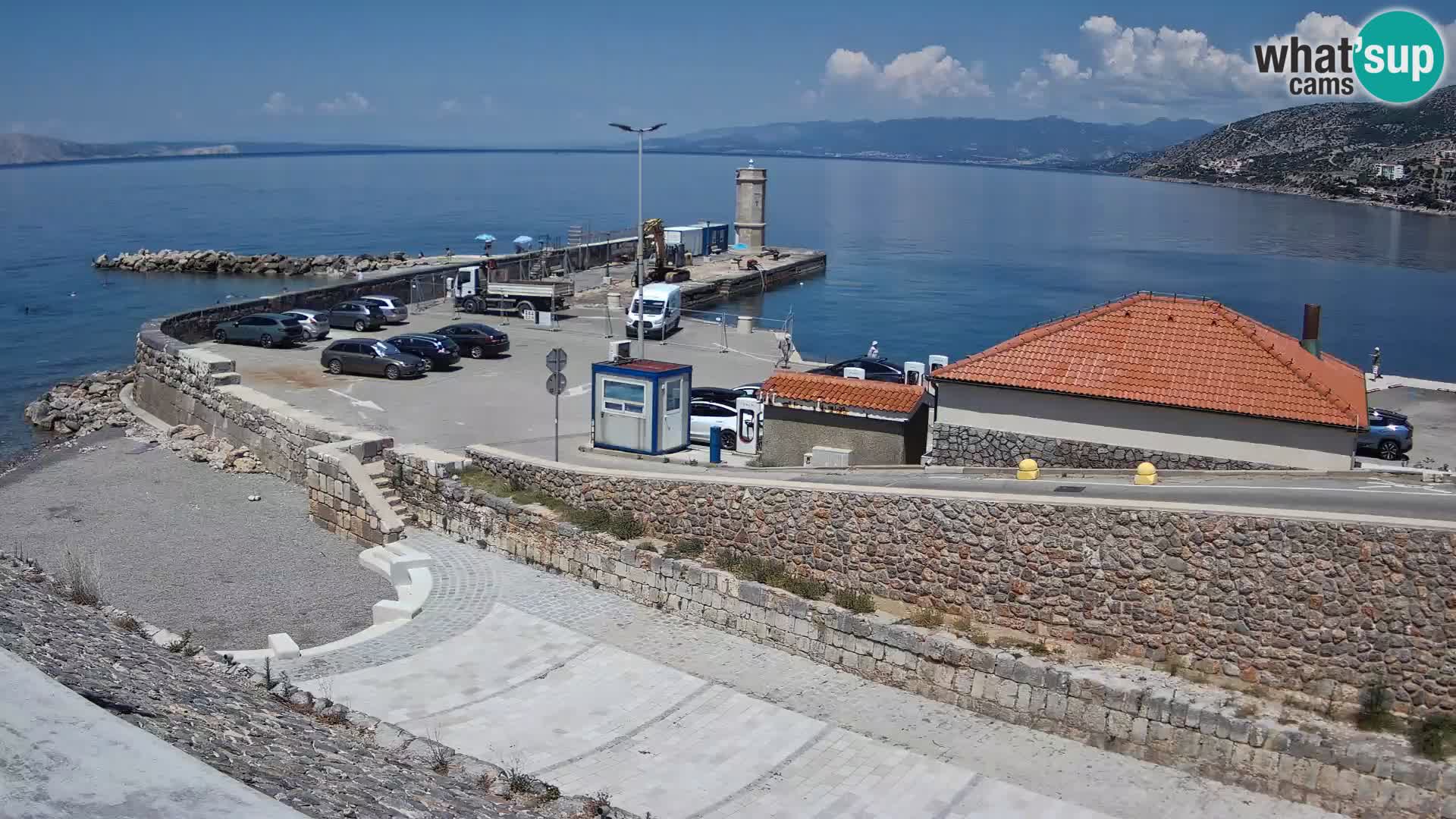 Webcam puerto de Senj – Rompeolas y faro en directo