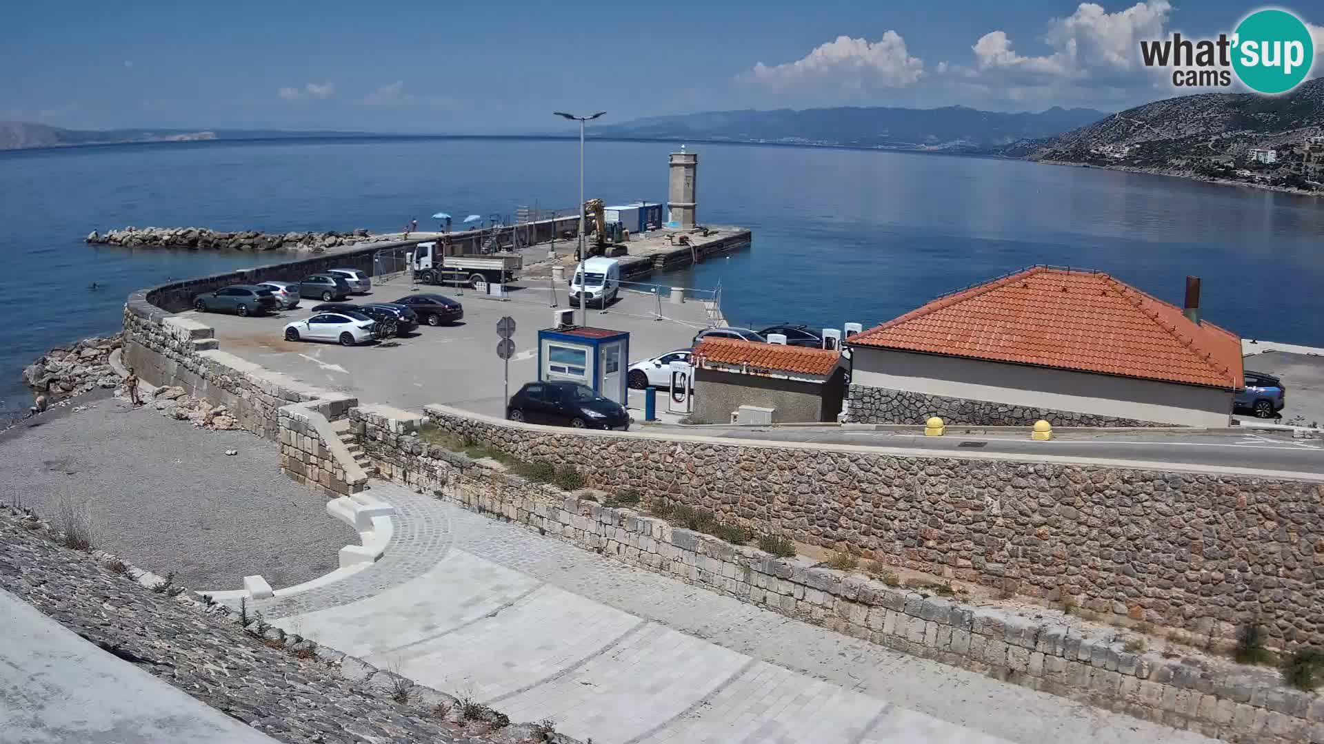 Senj Harbour Webcam – Breakwater & Lighthouse Live View