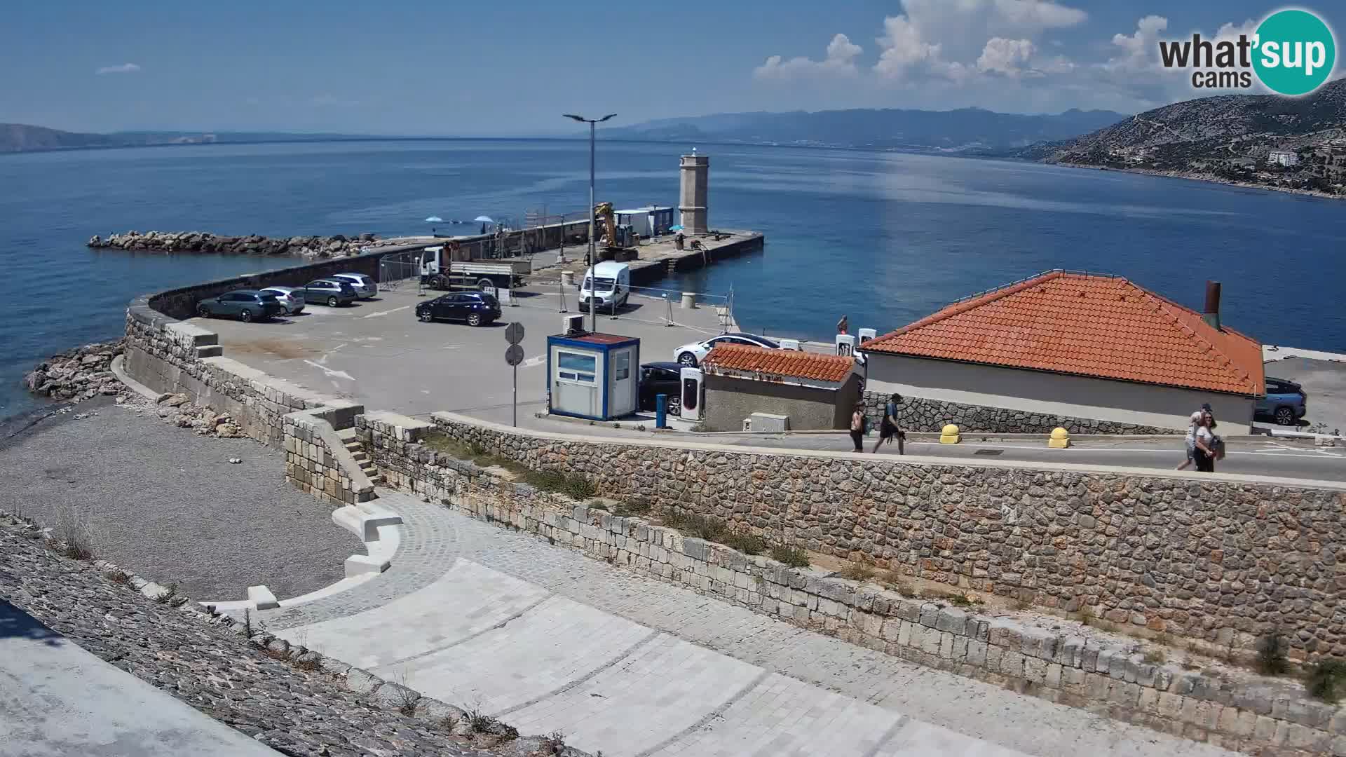 Senj Harbour Webcam – Breakwater & Lighthouse Live View