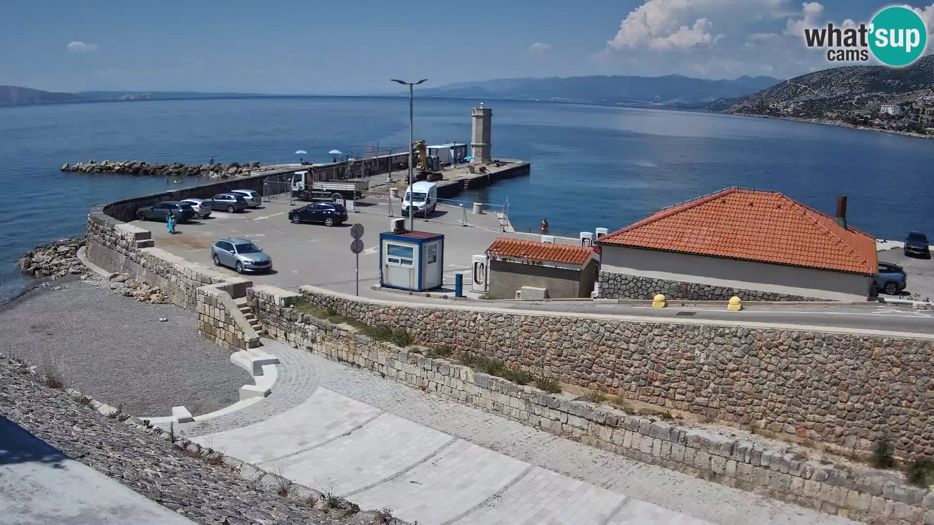 Senj Harbour Webcam – Breakwater & Lighthouse Live View