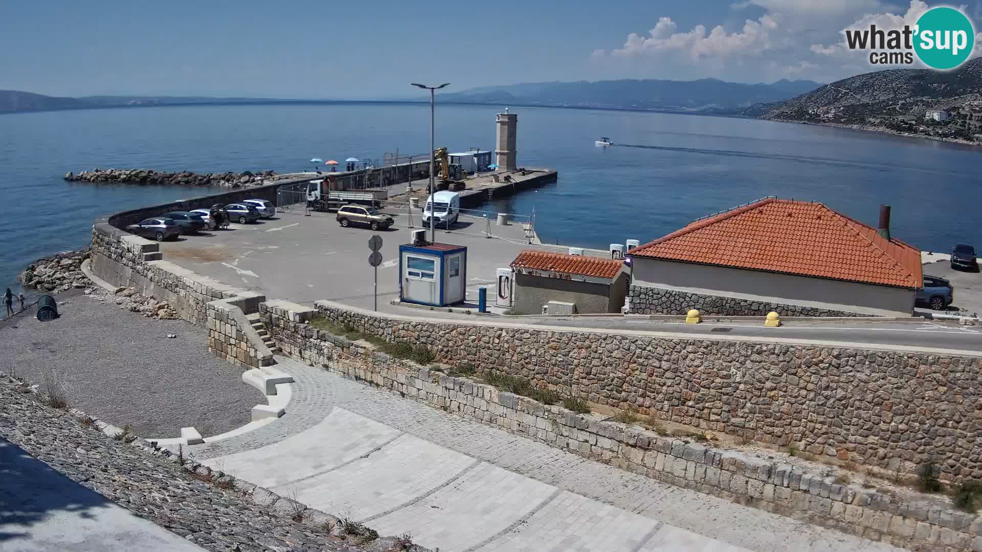 Senj Harbour Webcam – Breakwater & Lighthouse Live View