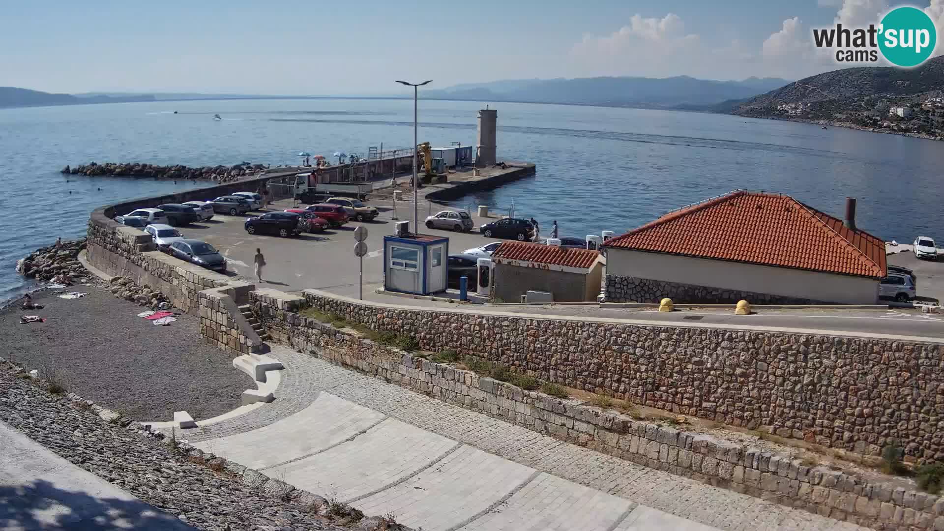 Senj Harbour Webcam – Breakwater & Lighthouse Live View