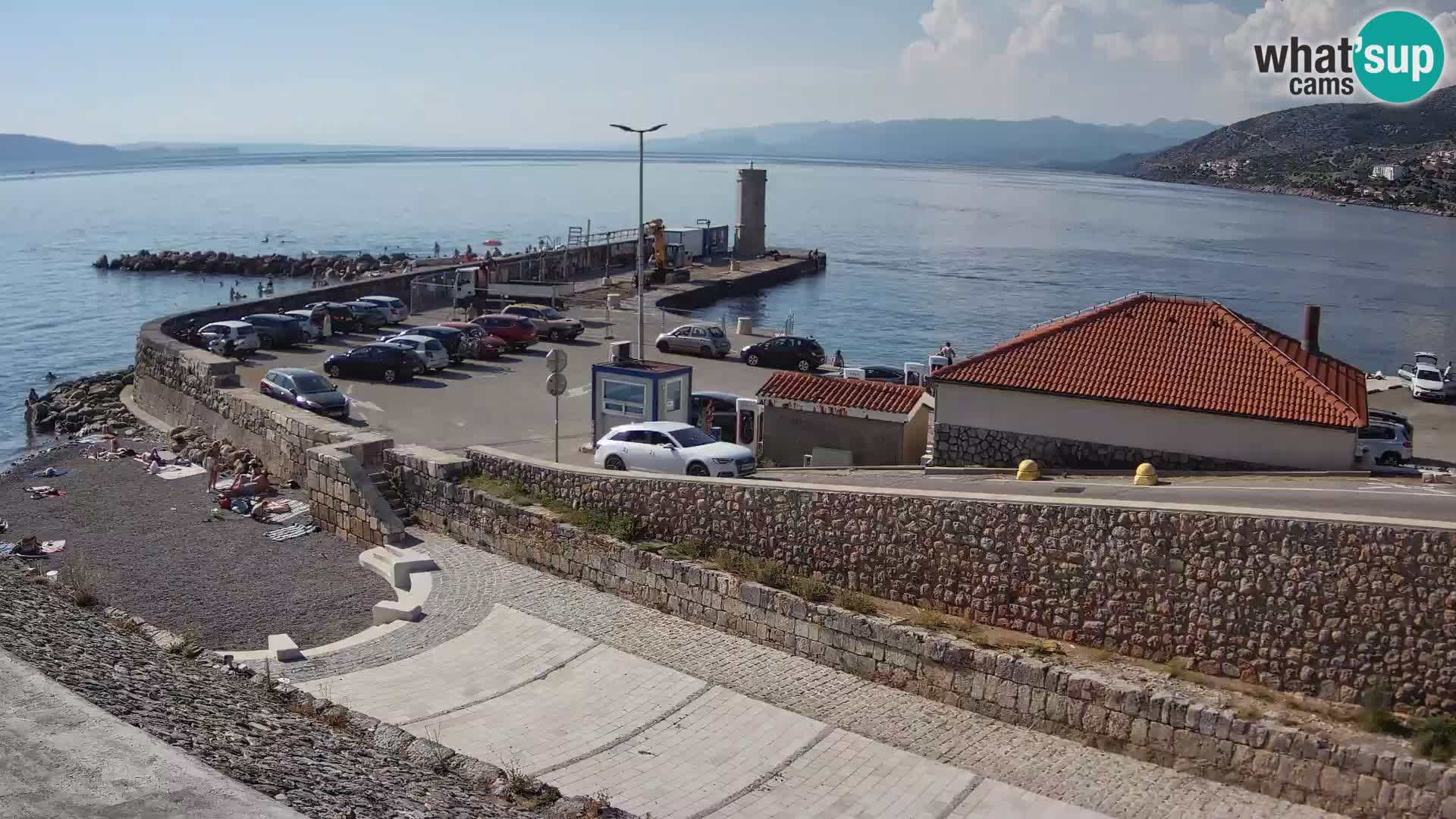 Webcam puerto de Senj – Rompeolas y faro en directo