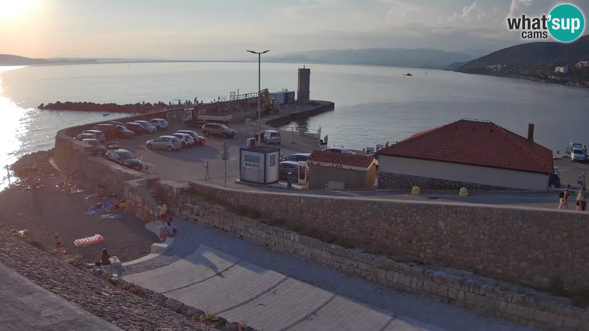 Senj Harbour Webcam – Breakwater & Lighthouse Live View