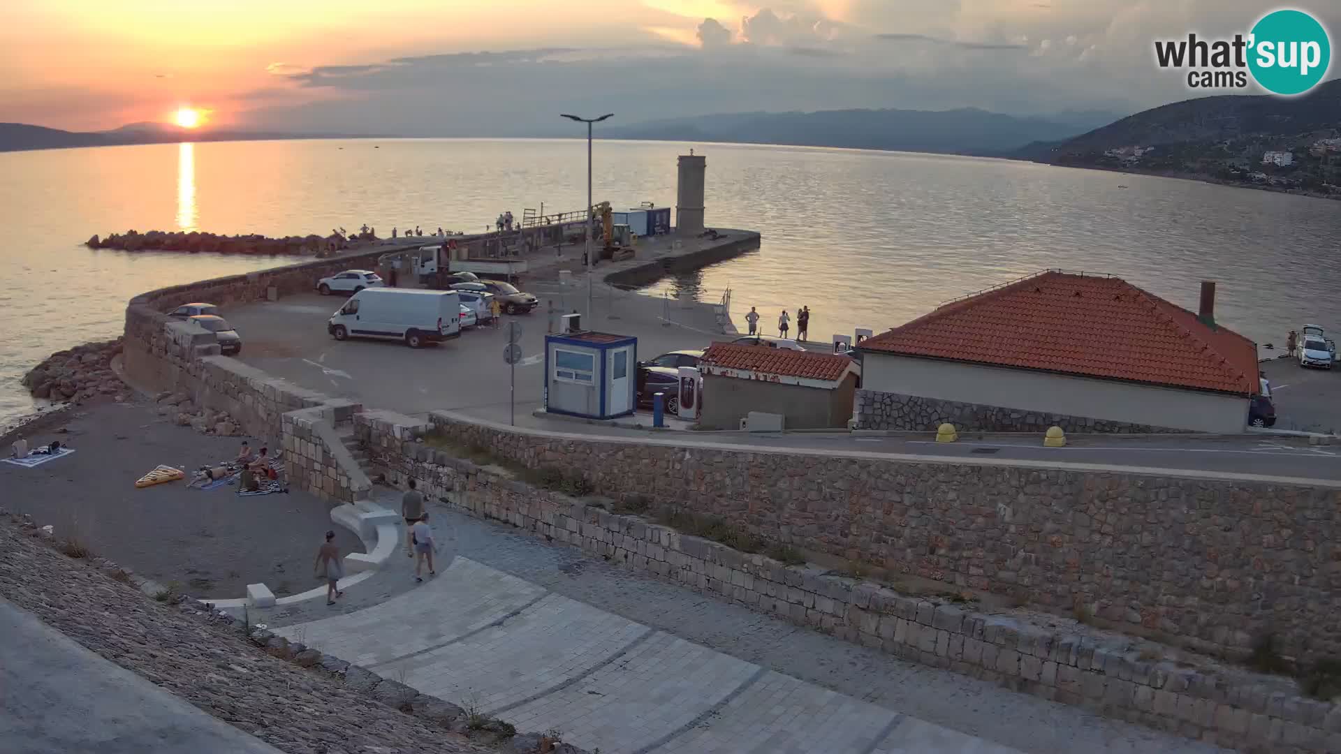 Senj Harbour Webcam – Breakwater & Lighthouse Live View